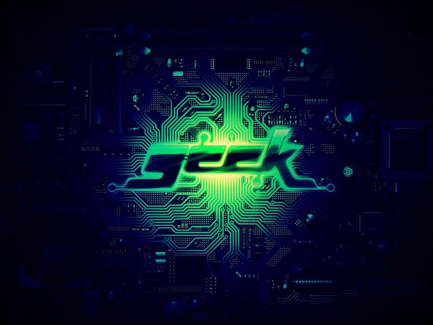 Печатная плата Geek обои