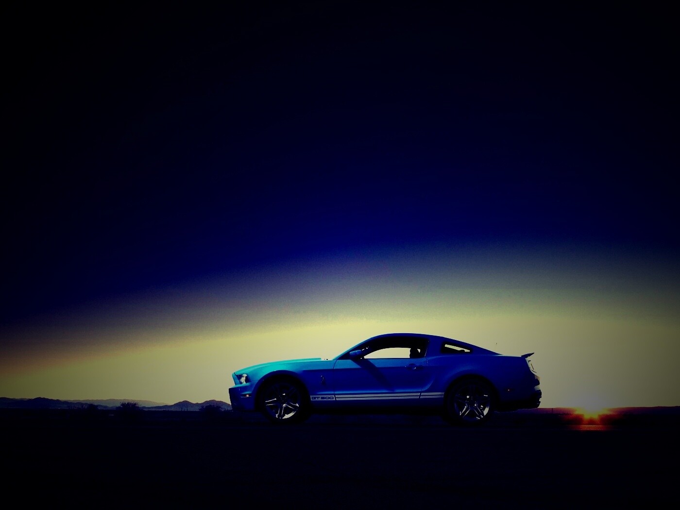 Синий форд мустанг обои