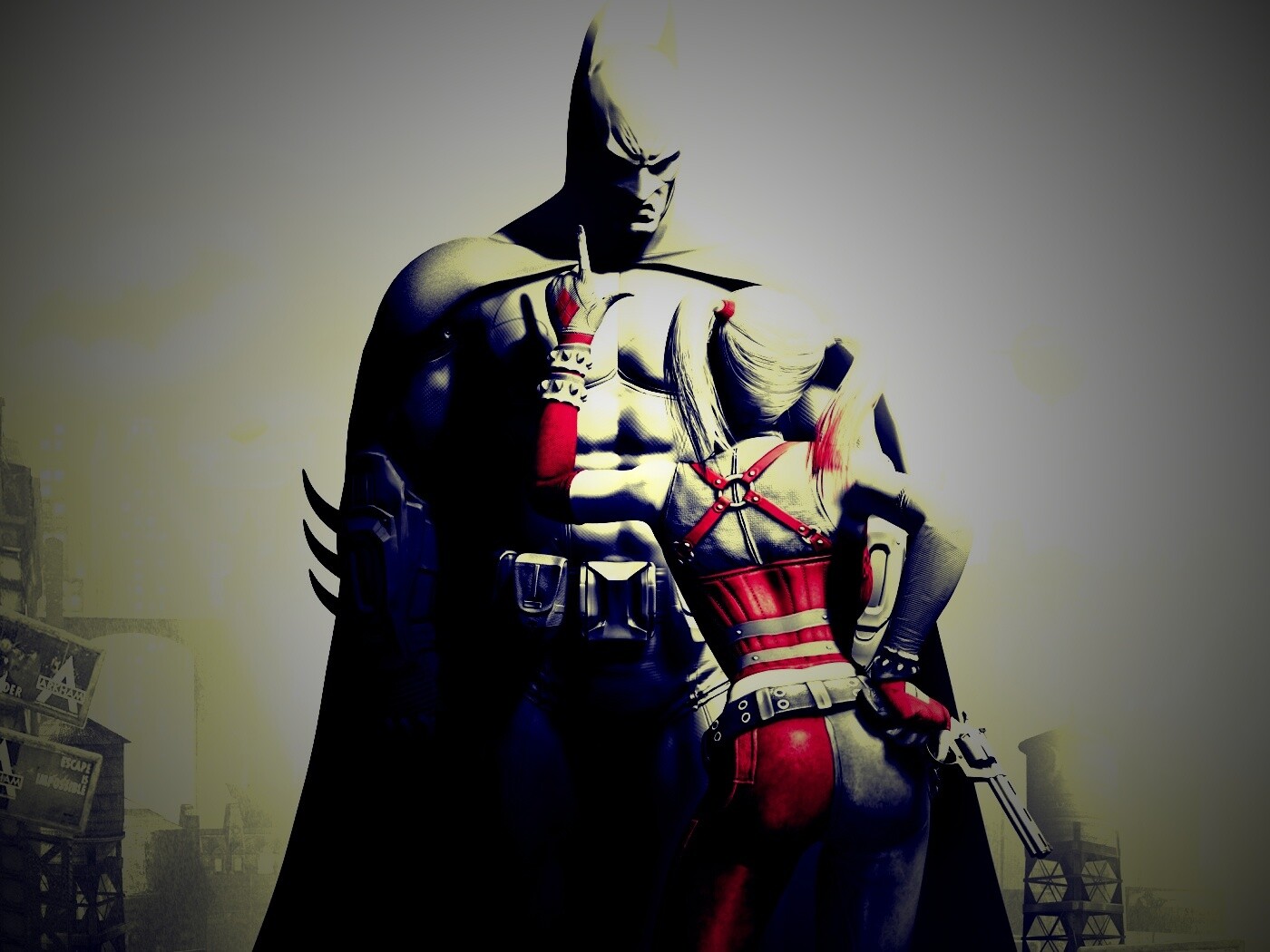 Бэтман и Харли Куин обои