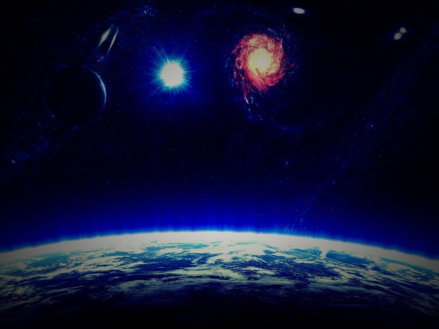 Бесконечный черный космос обои