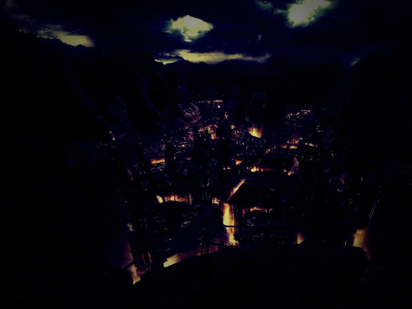 Таинственный город обои