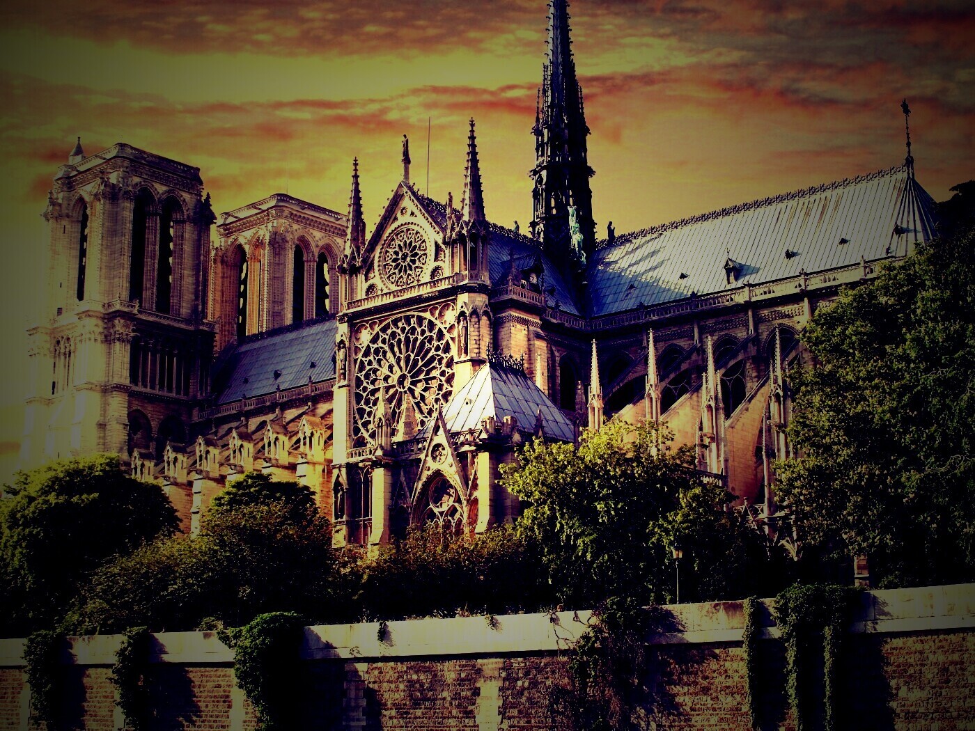 Собор парижской Богоматери обои