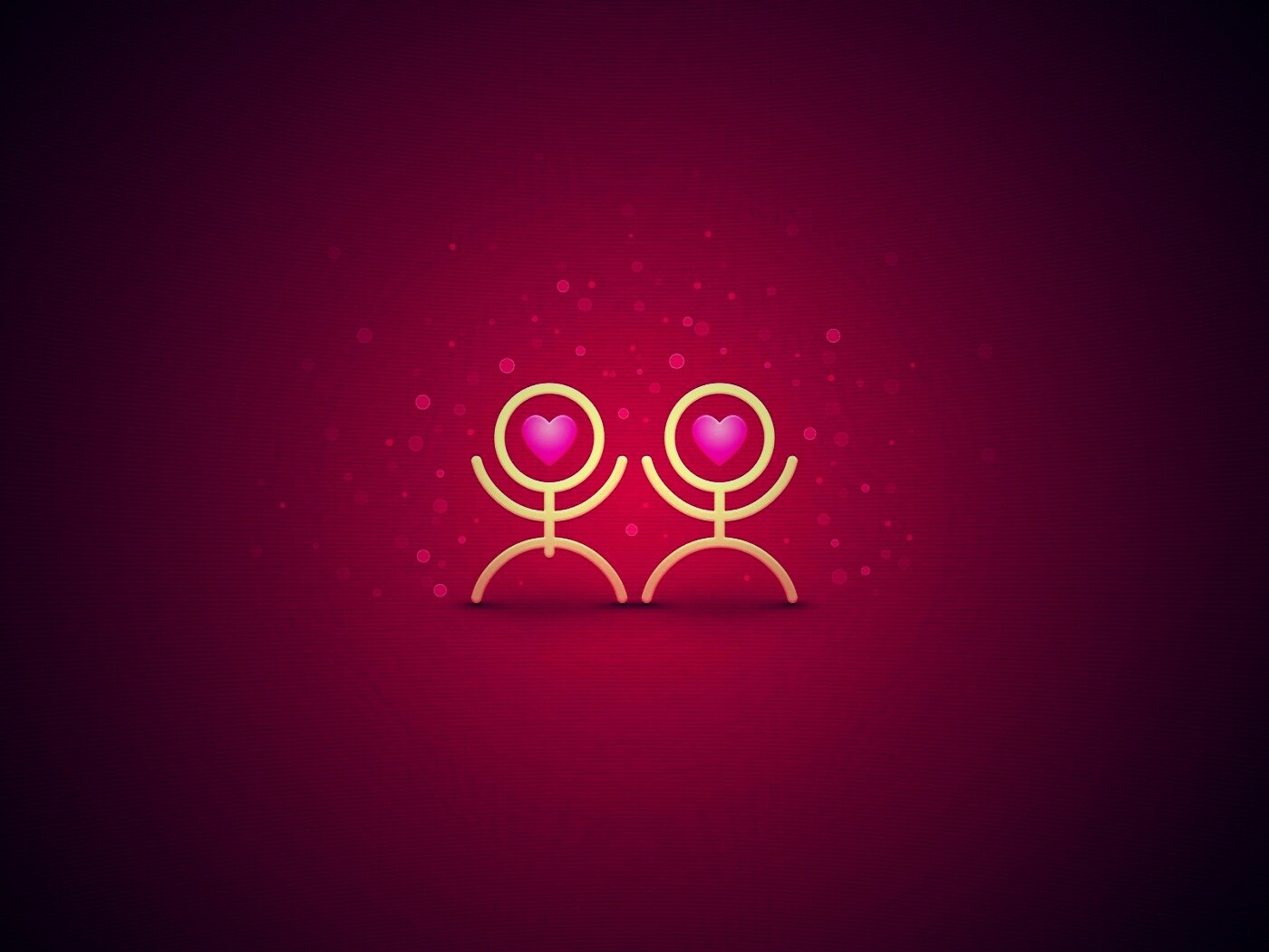 Влюблённые человечки обои