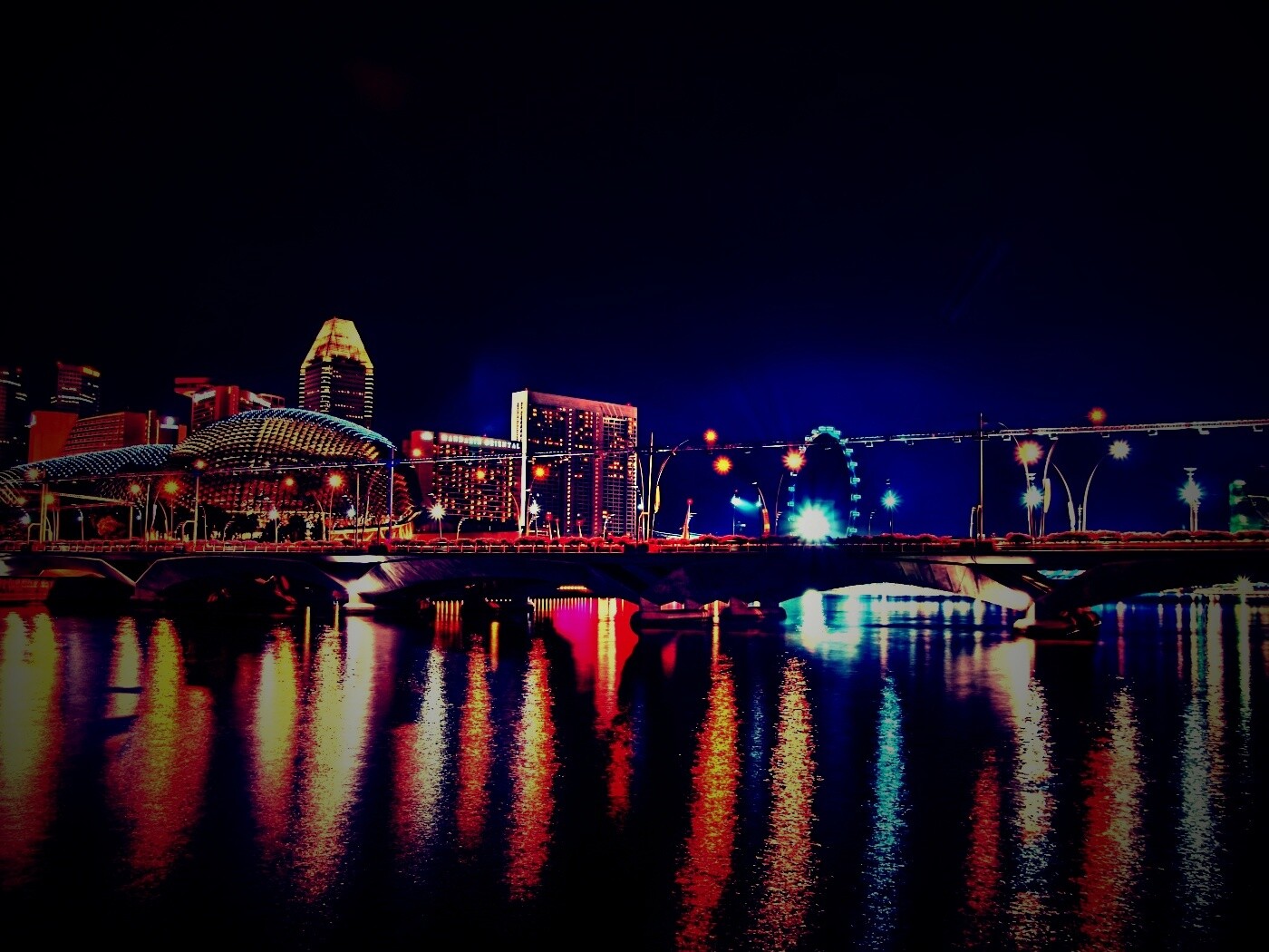 Ночной город обои