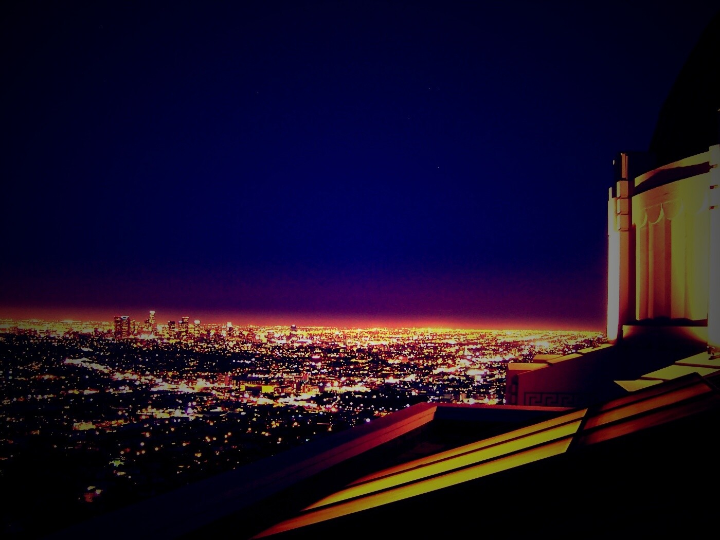 Вид на город обои