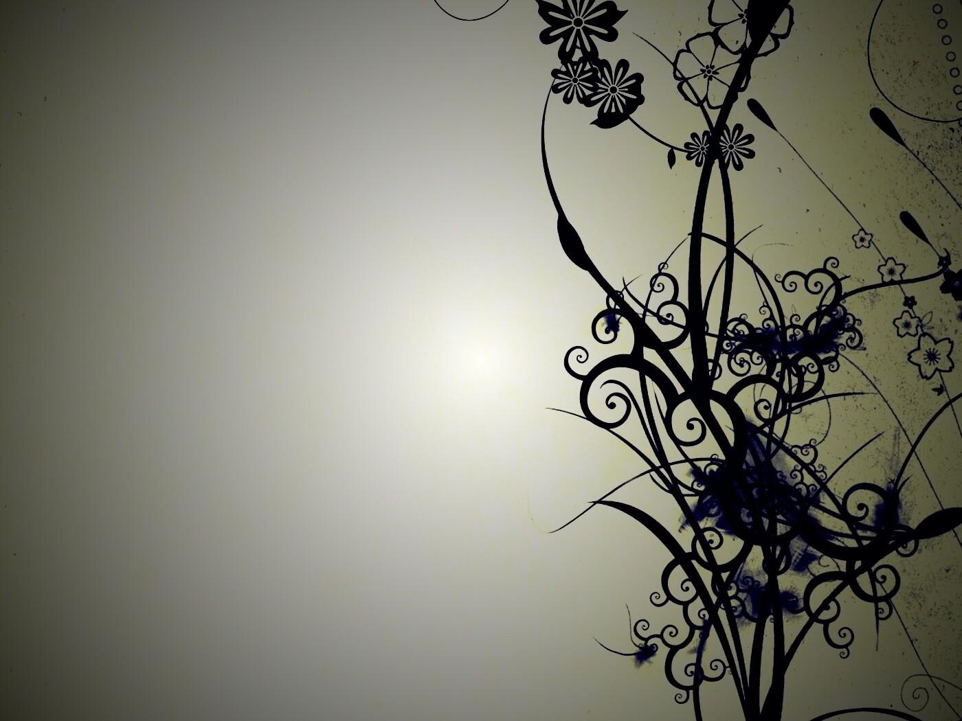 Фон с красивым черным узором обои