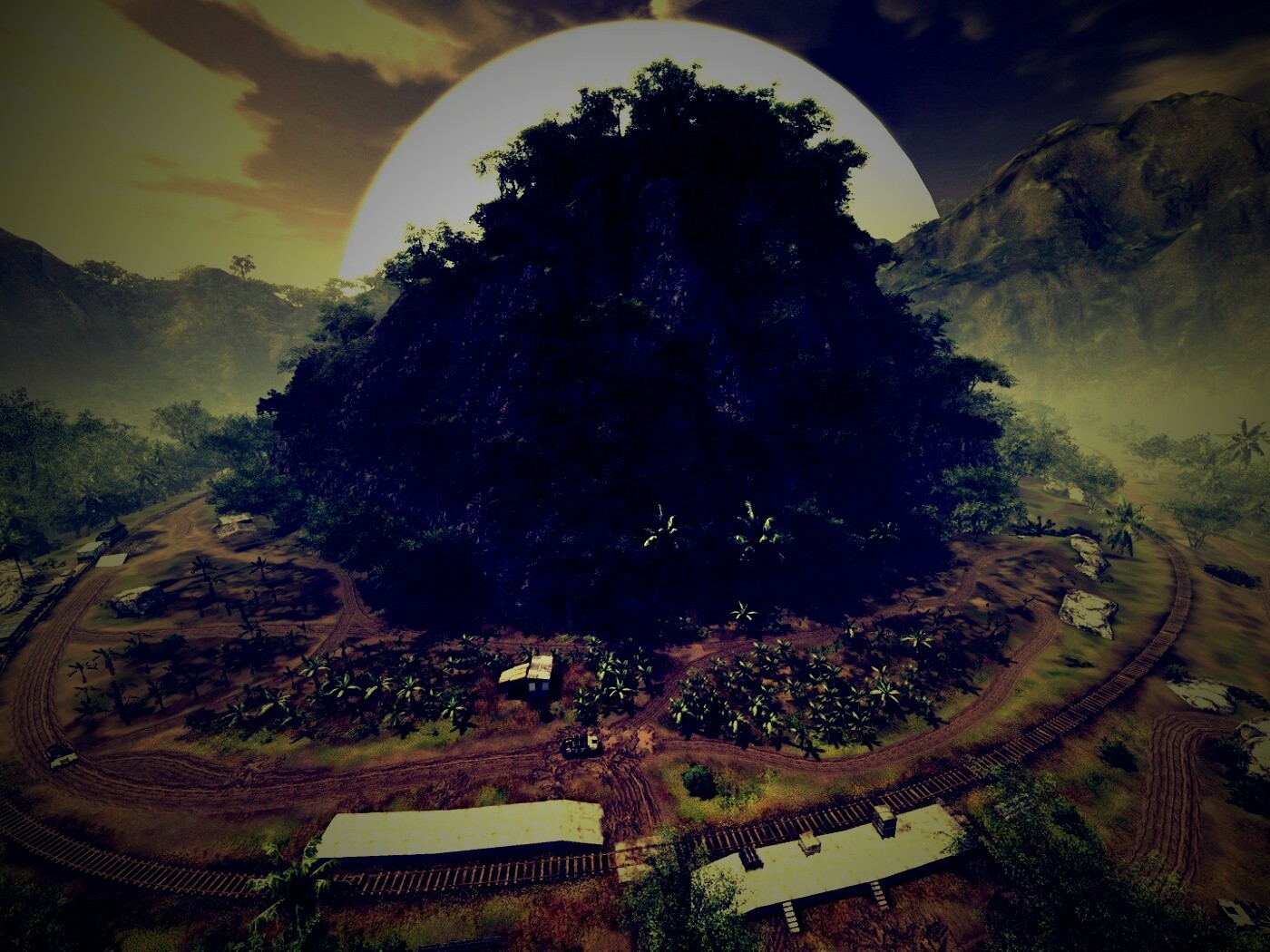 Железная дорога в тропиках из Crysis обои