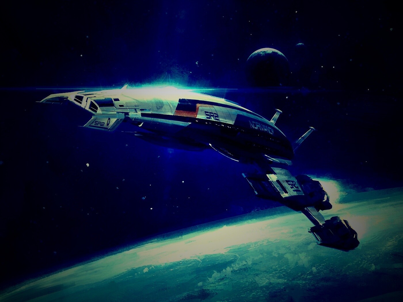 Корабль Normandy обои