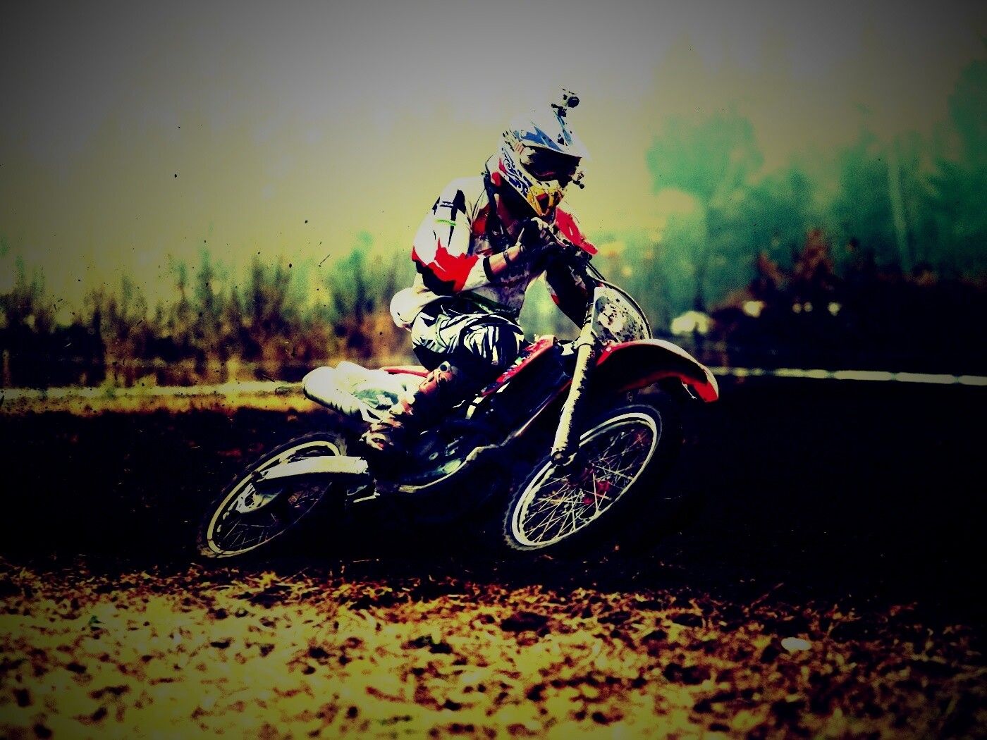 Зрелищное ралли на мотоциклах обои