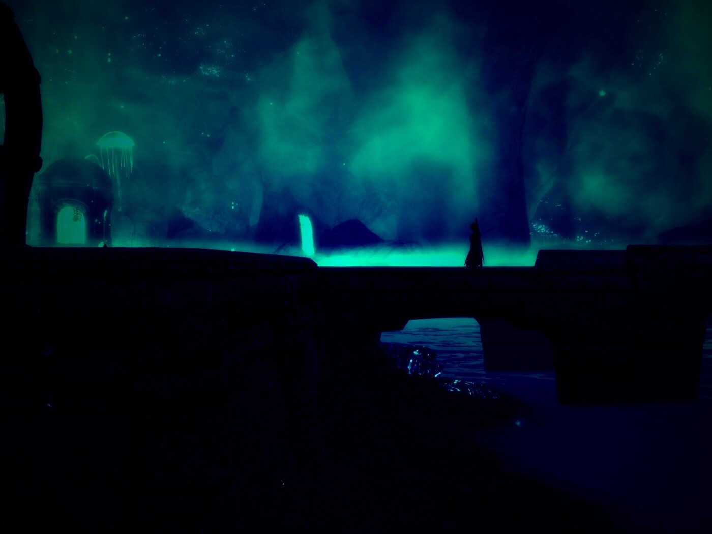 Светящийся путь обои