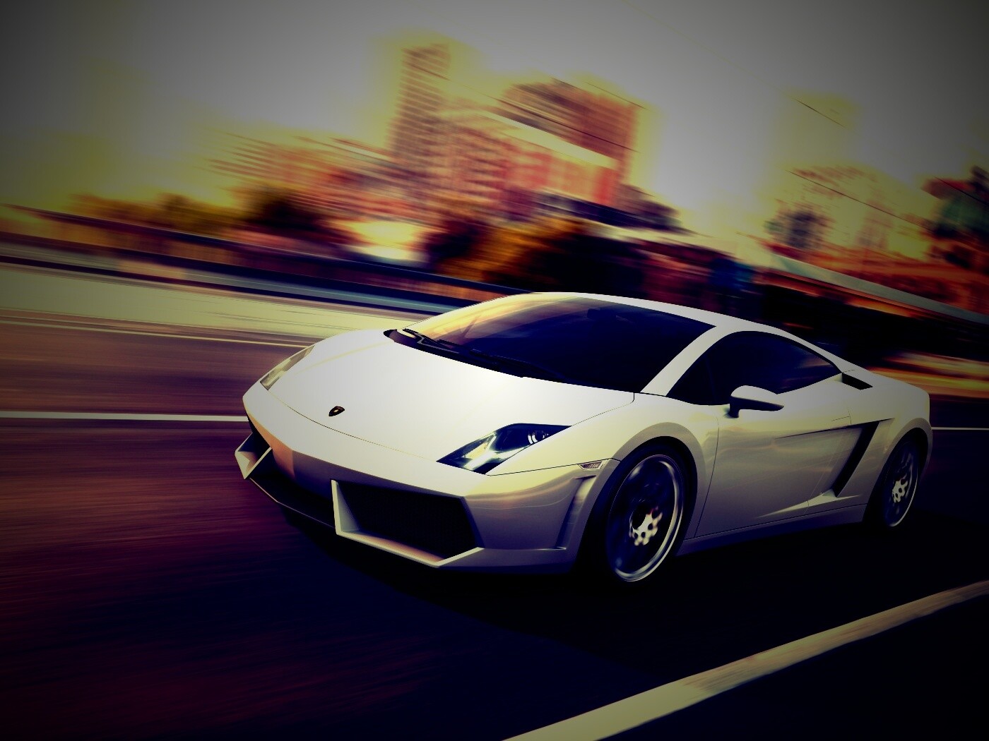 Серый Ламборджини обои