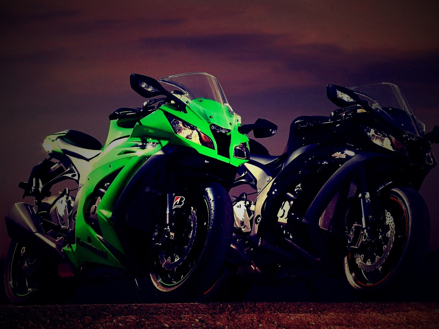 Два Кавасаки обои