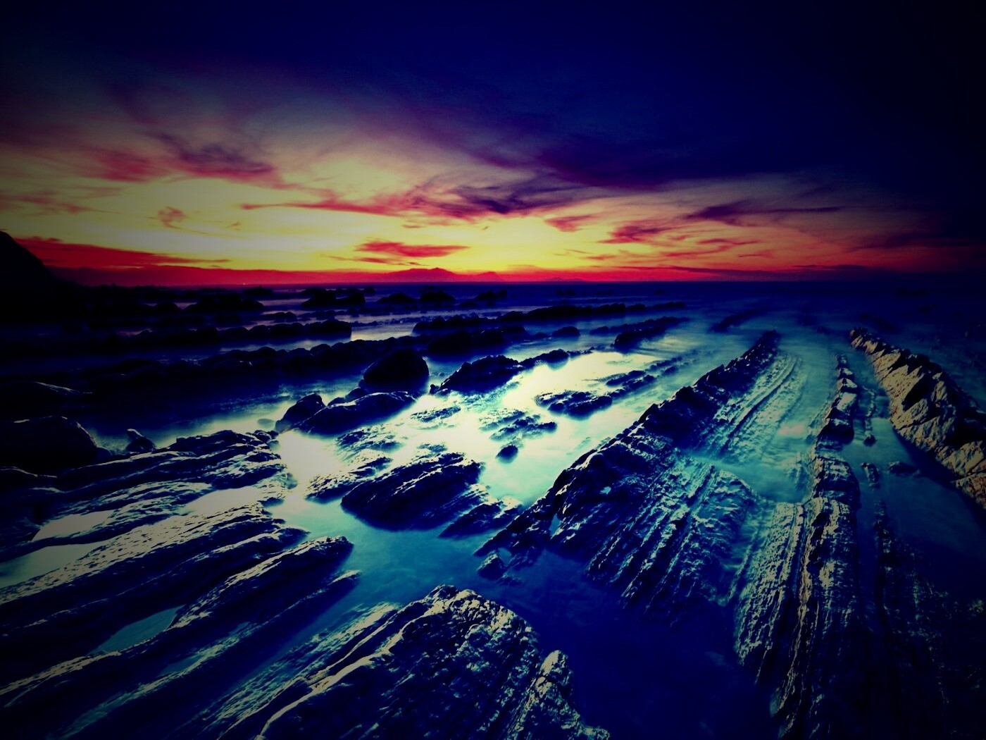 Рифы в тумане обои