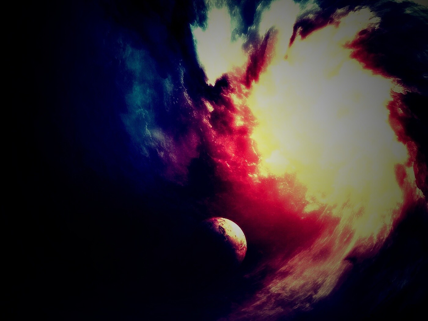 Космический вихрь обои