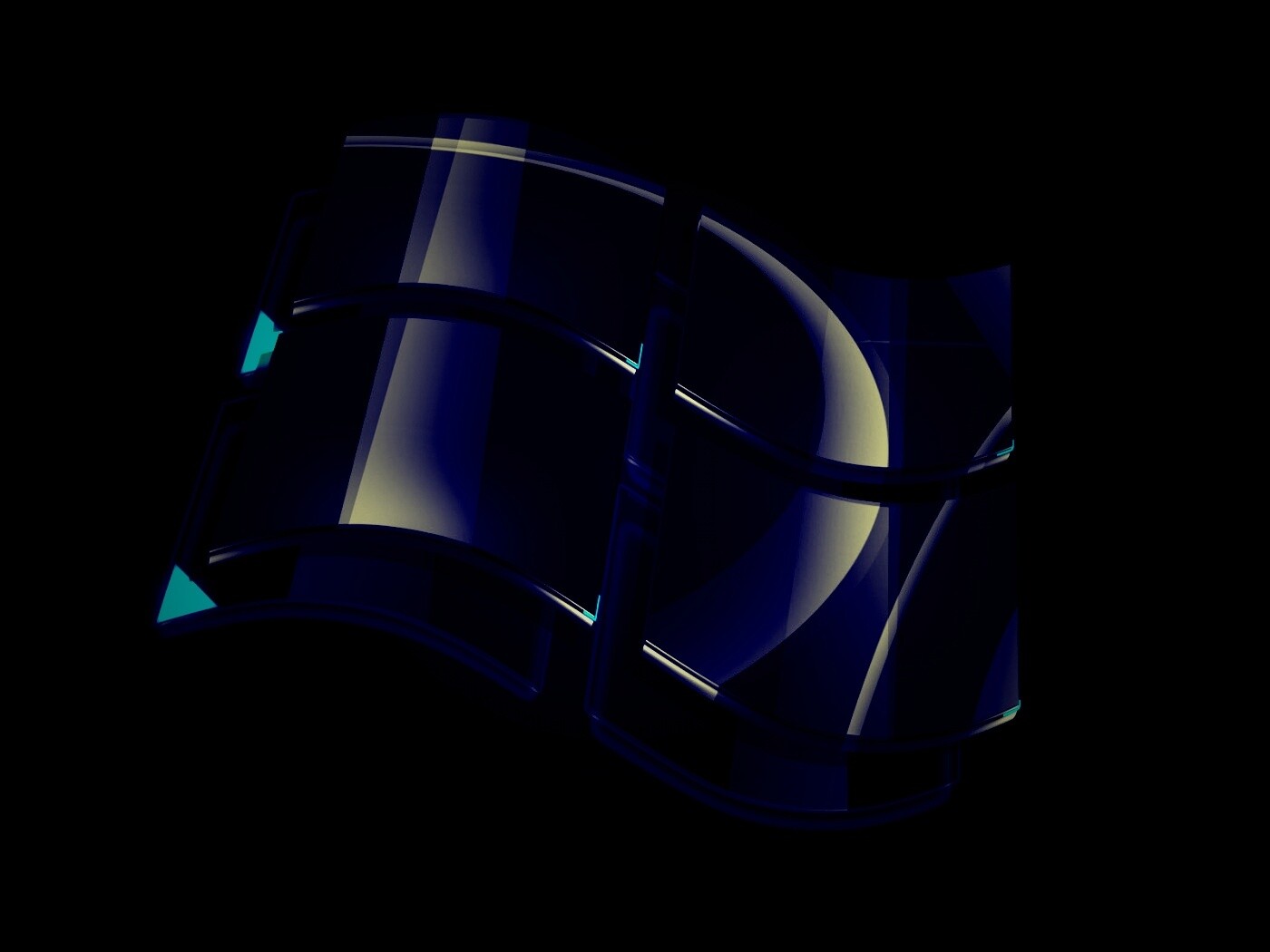 Стеклянный логотип Windows обои