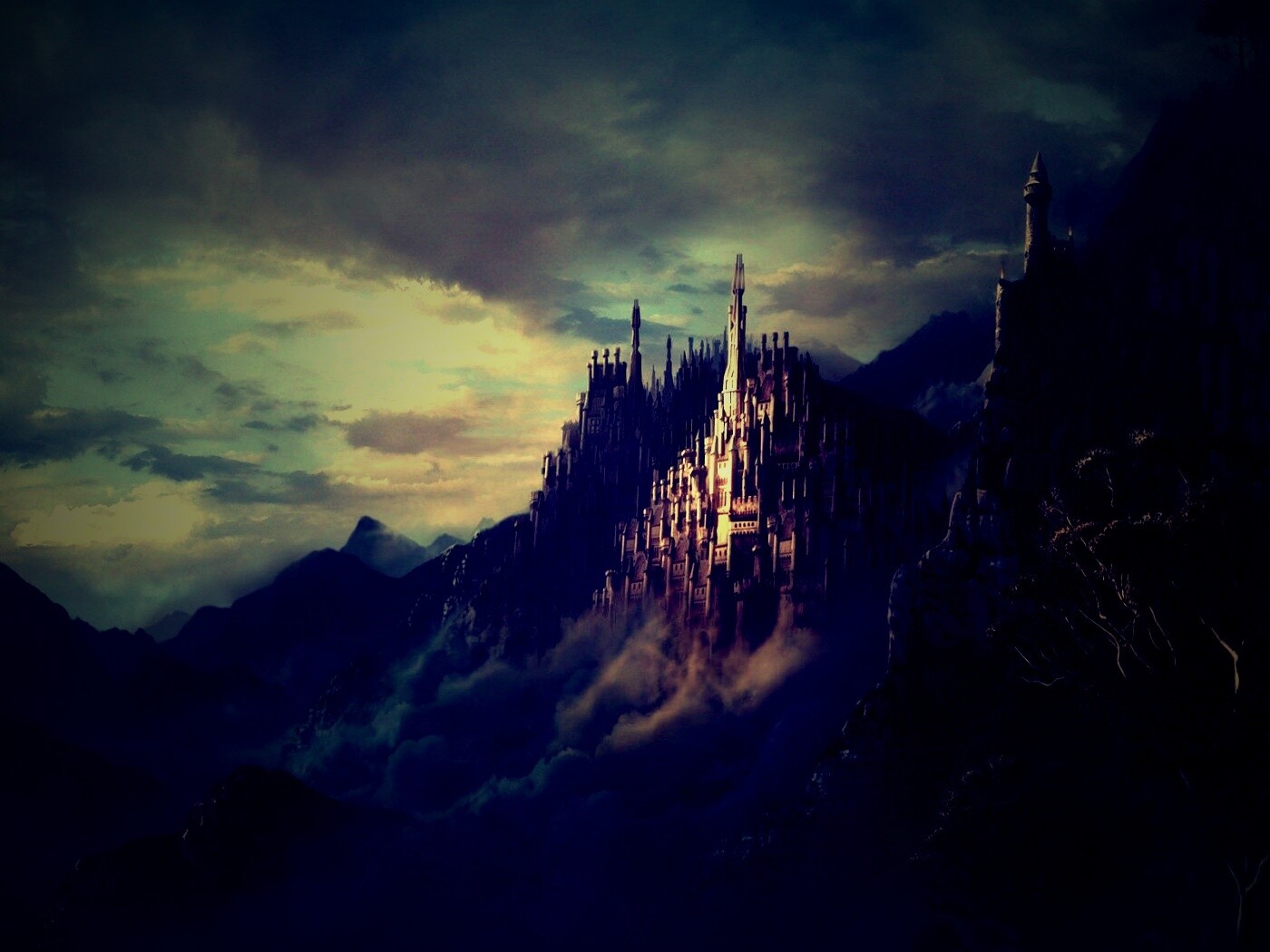 Сказочный город обои