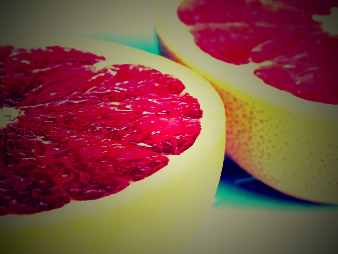 Грейпфрут в разрезе обои