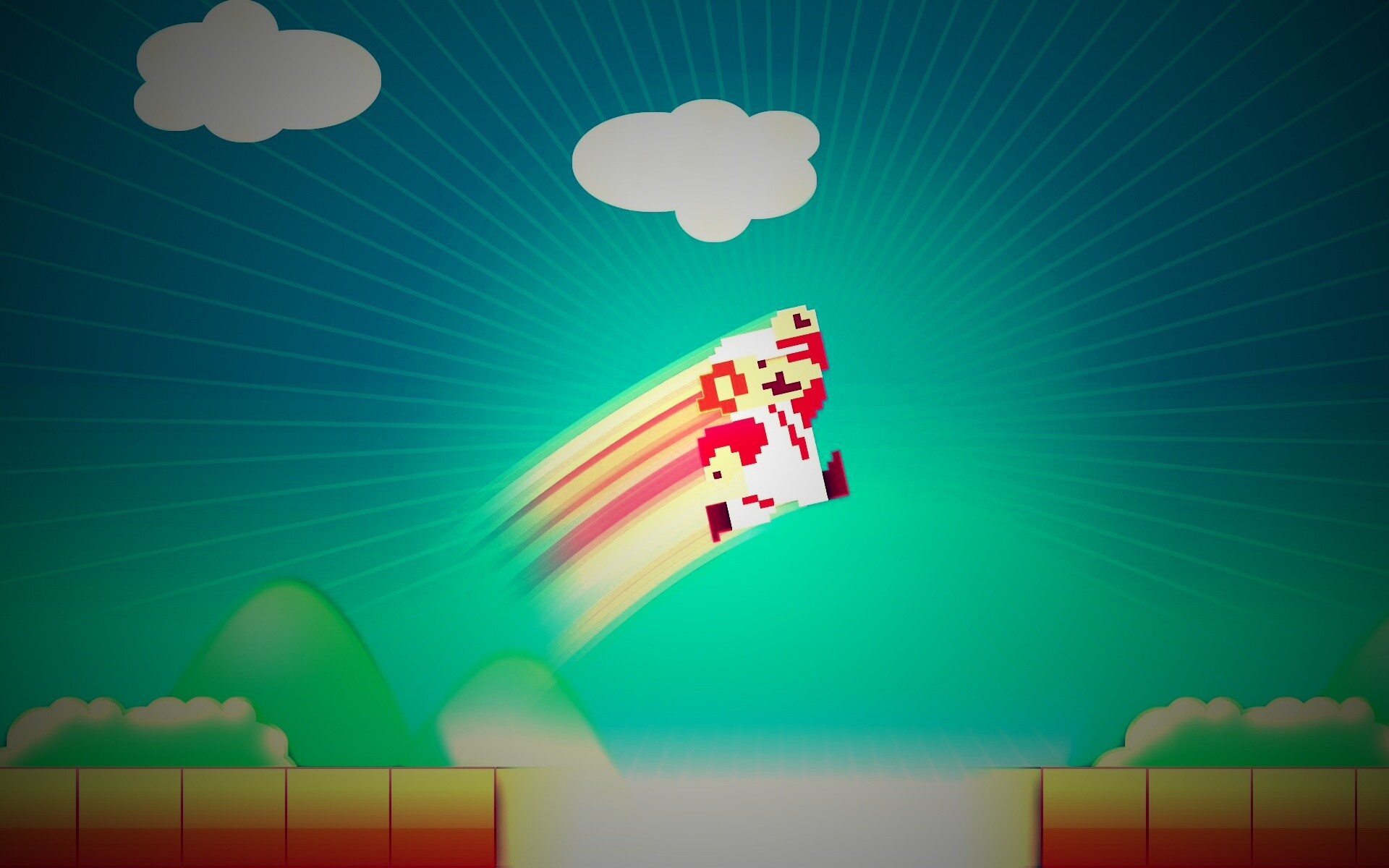 Прыжок Марио обои