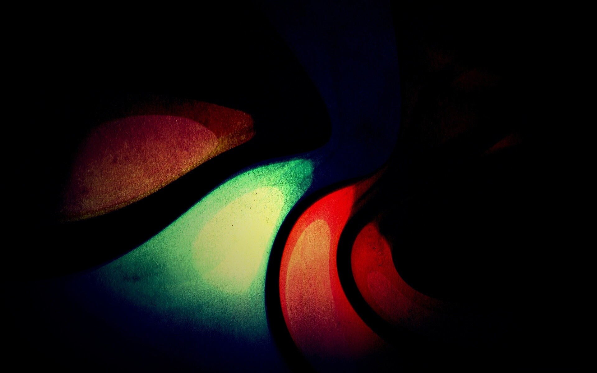 Цветные изгибы обои