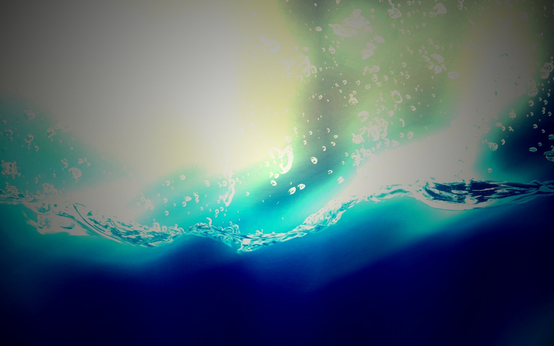 Пузырьки в воде обои