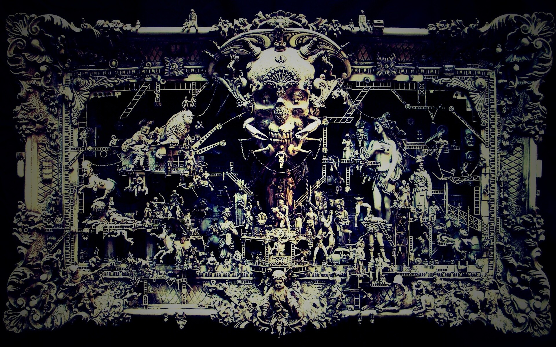 Адская скульптура обои