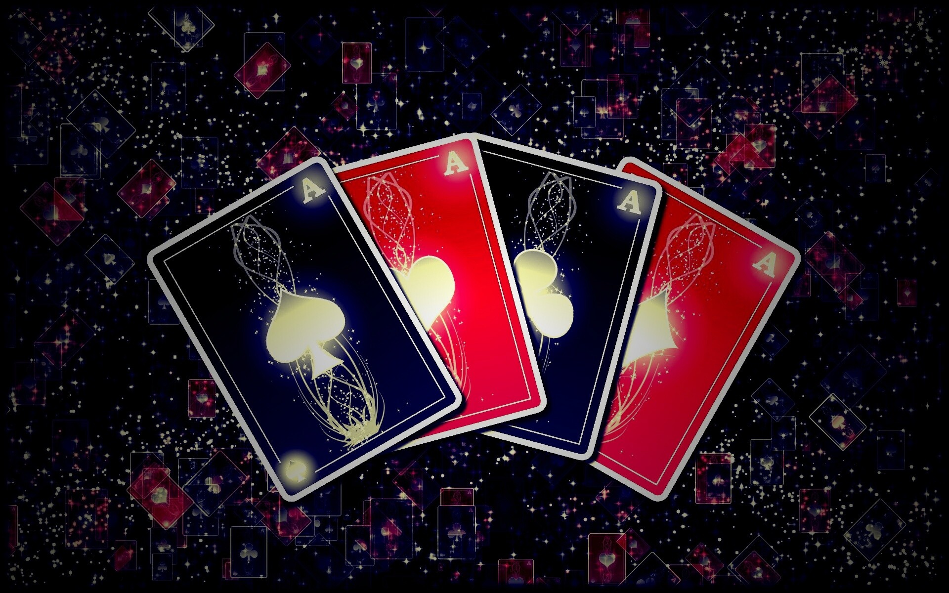 Каре из тузов обои