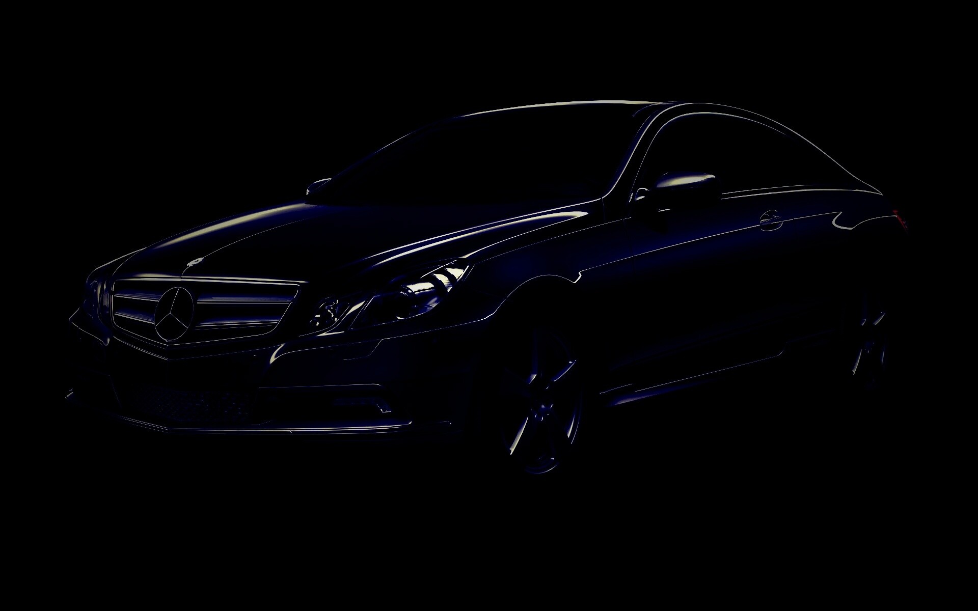 Черный Мерседес обои