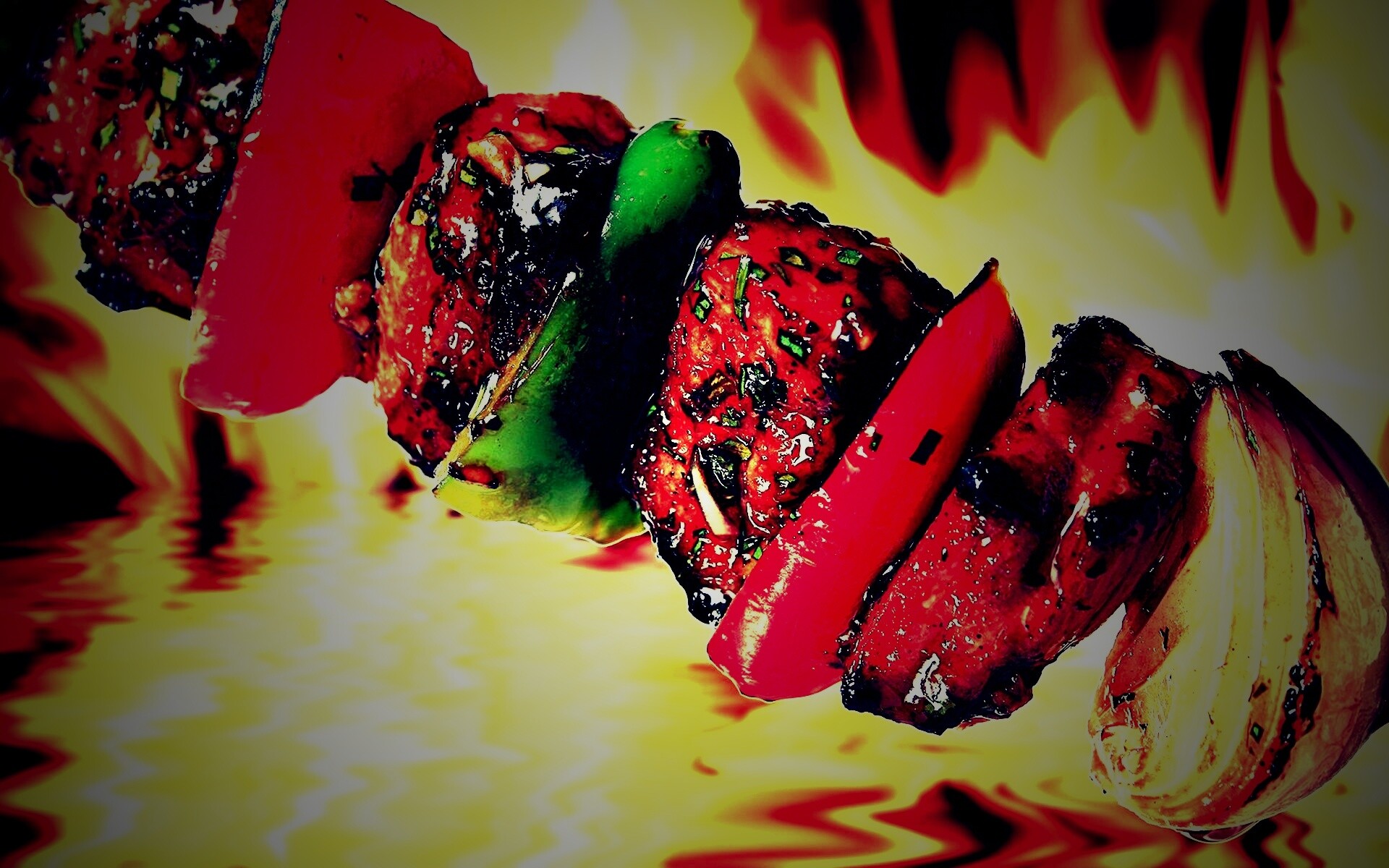 Сочный шашлычок обои