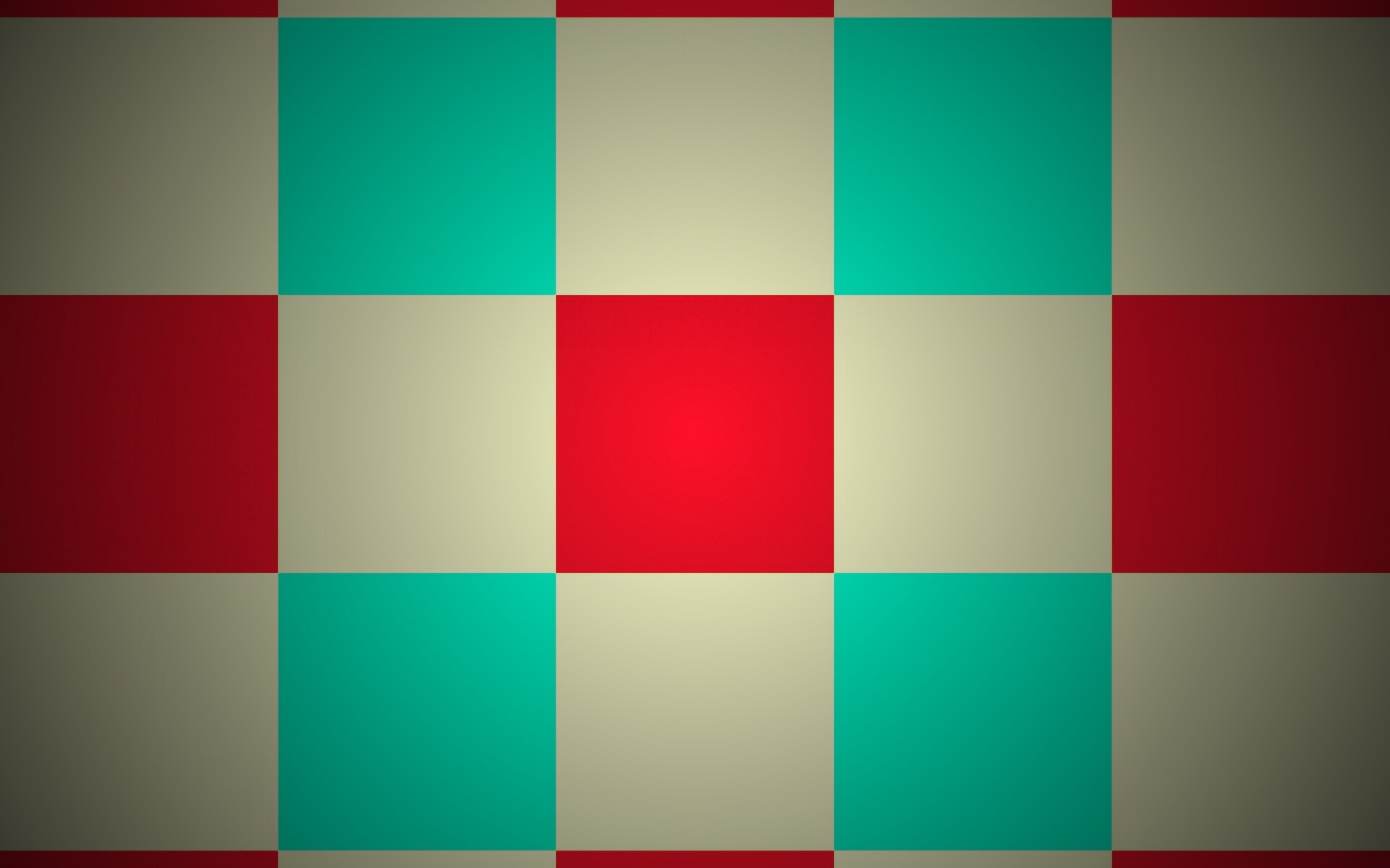 Оранжевые голубые и белые клетки обои