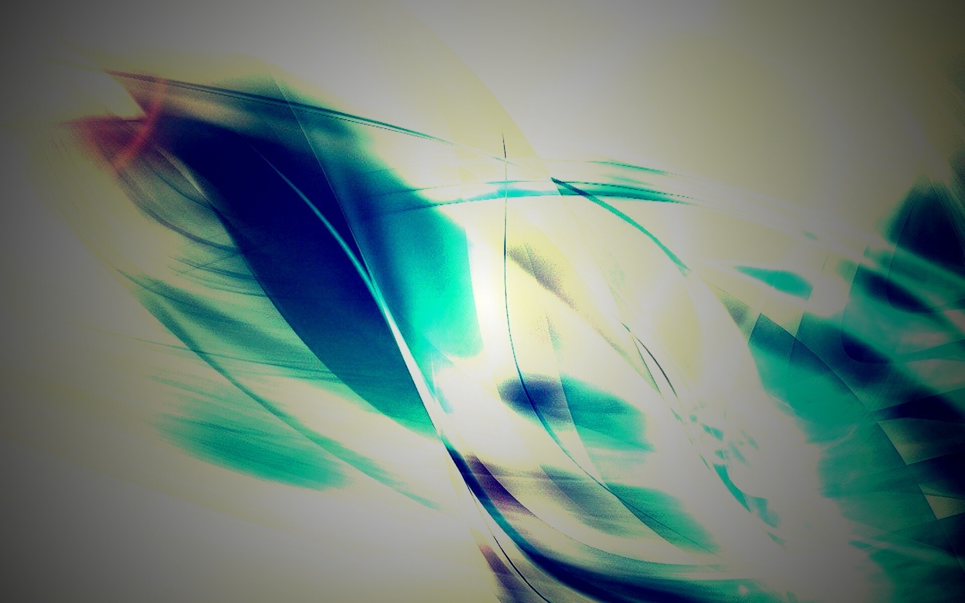 Светящиеся полупрозрачные волны обои