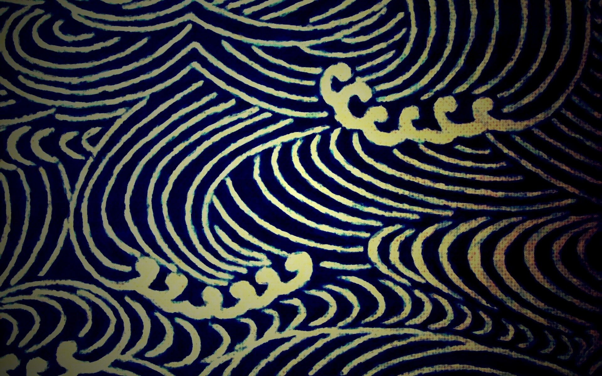 Волны на ткани обои