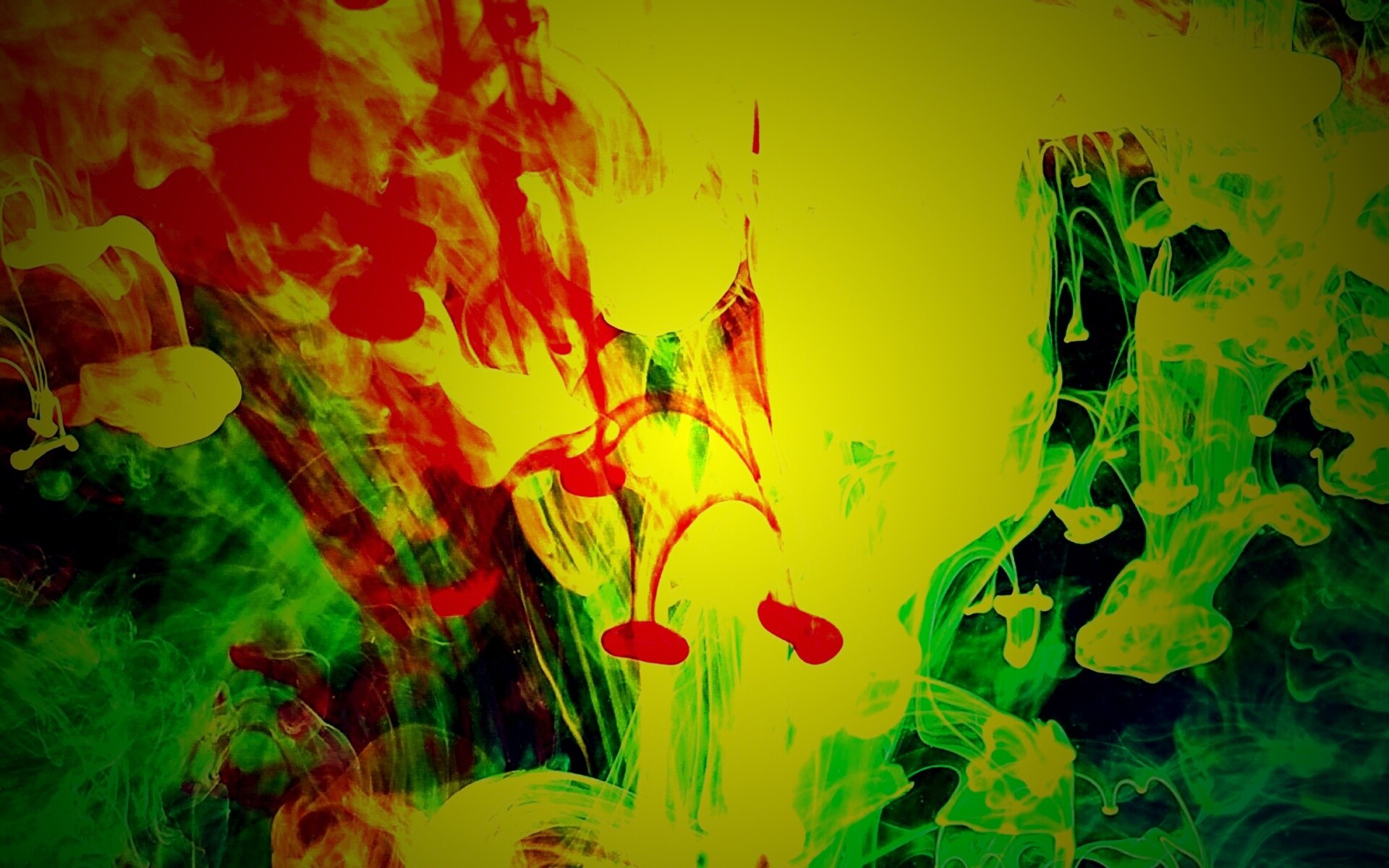 Краска растворяется в воде обои