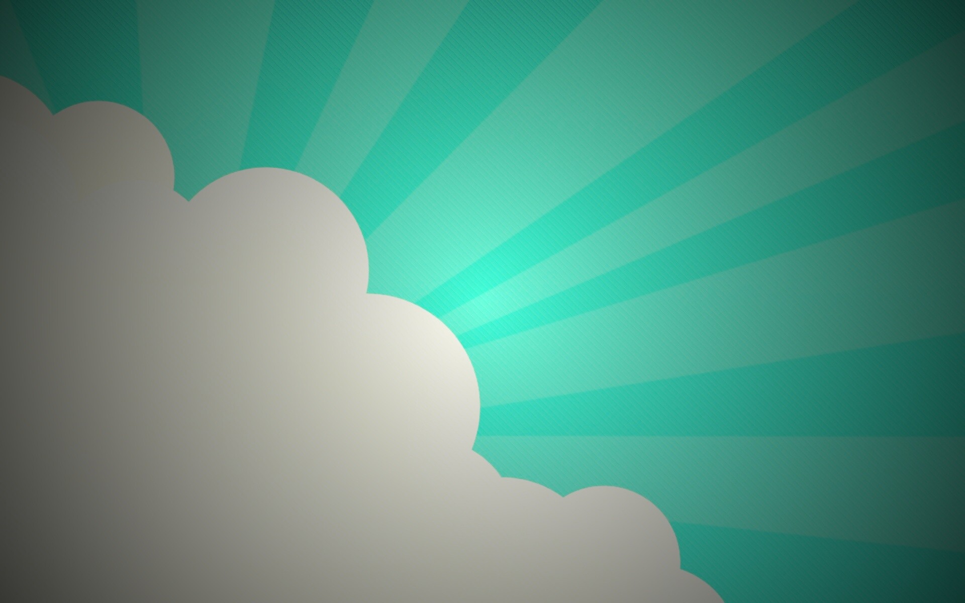 Лучи из-за облака обои