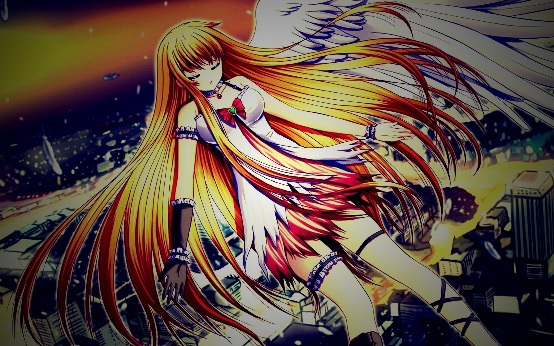 Неопознанная девушка из аниме обои