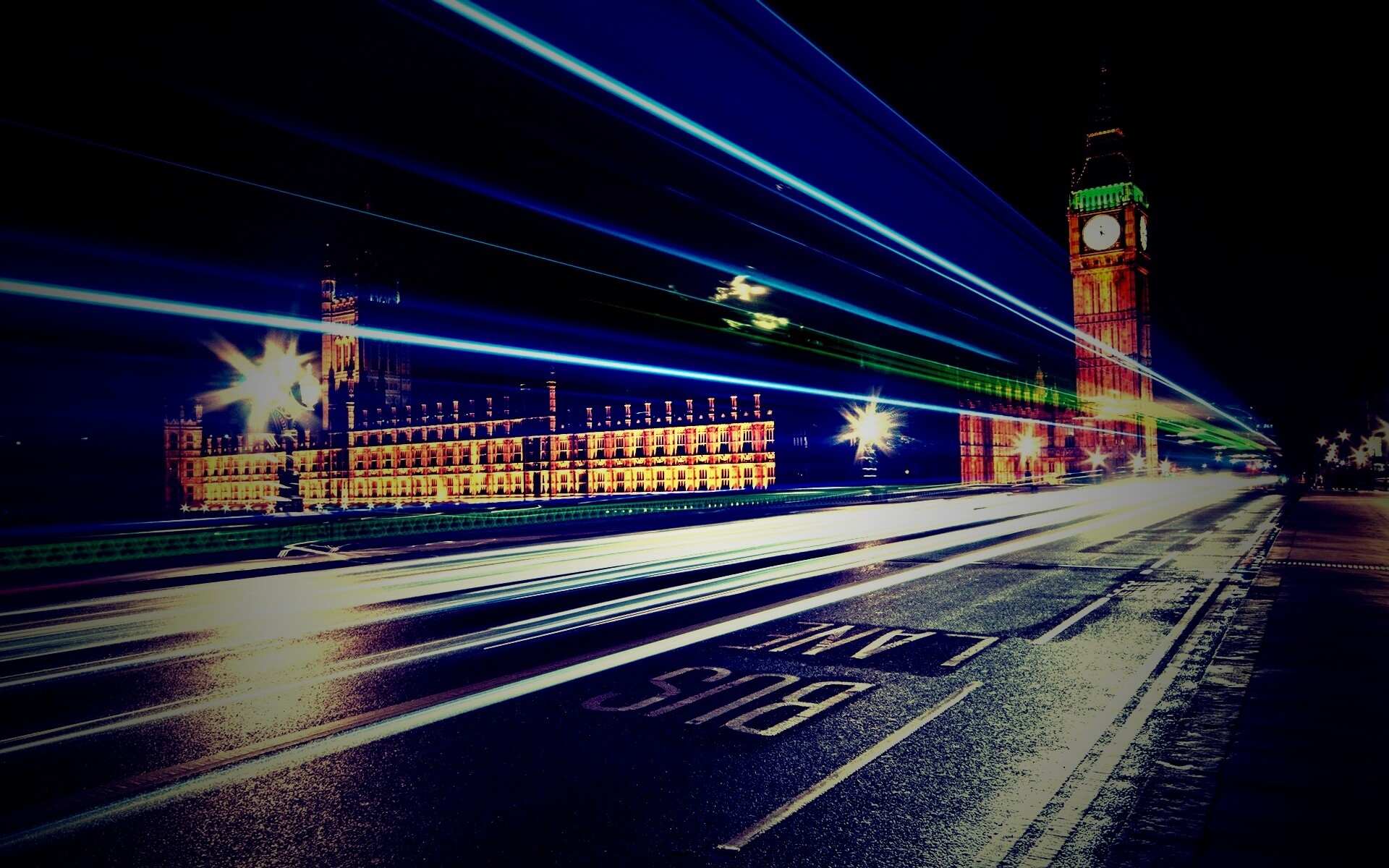 Ночной лондон обои