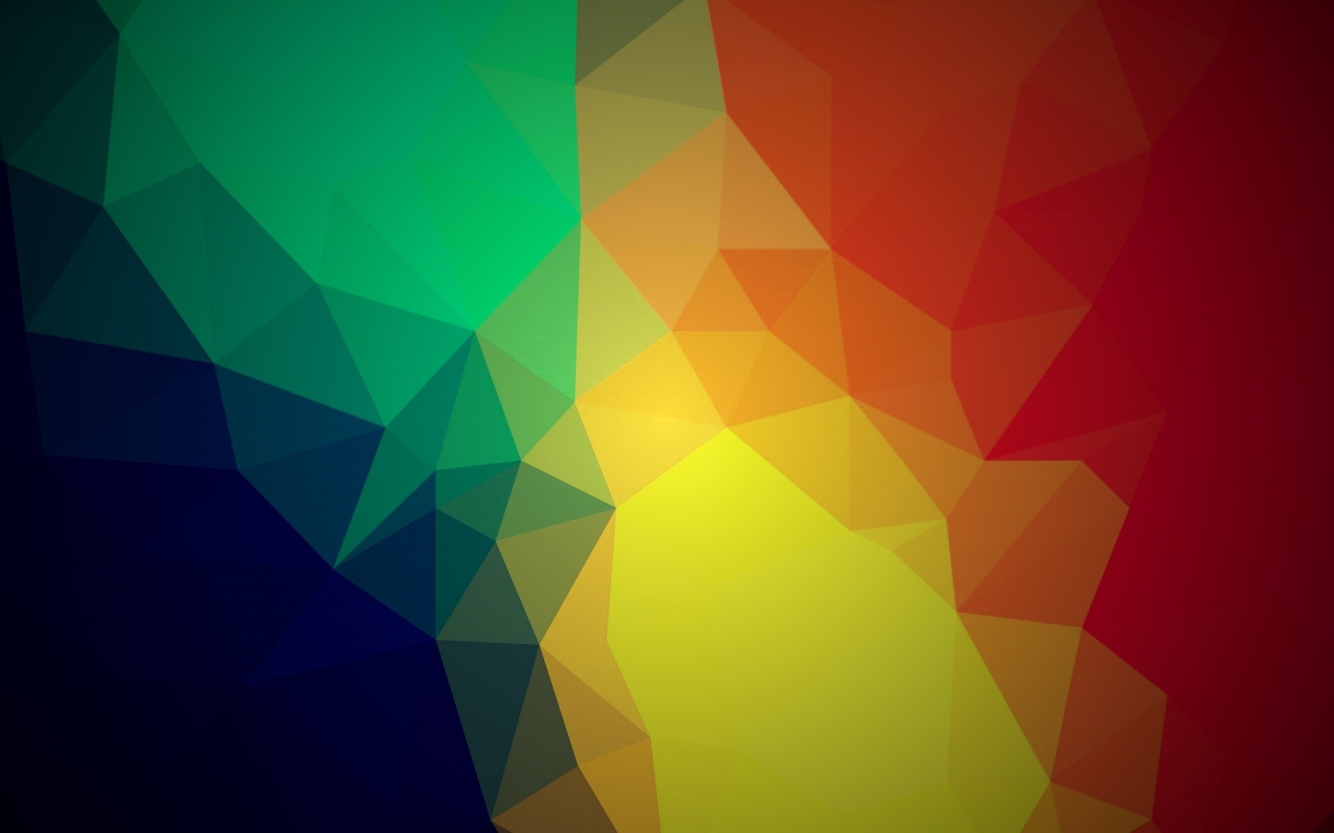 Фон с разноцветными треугольниками обои