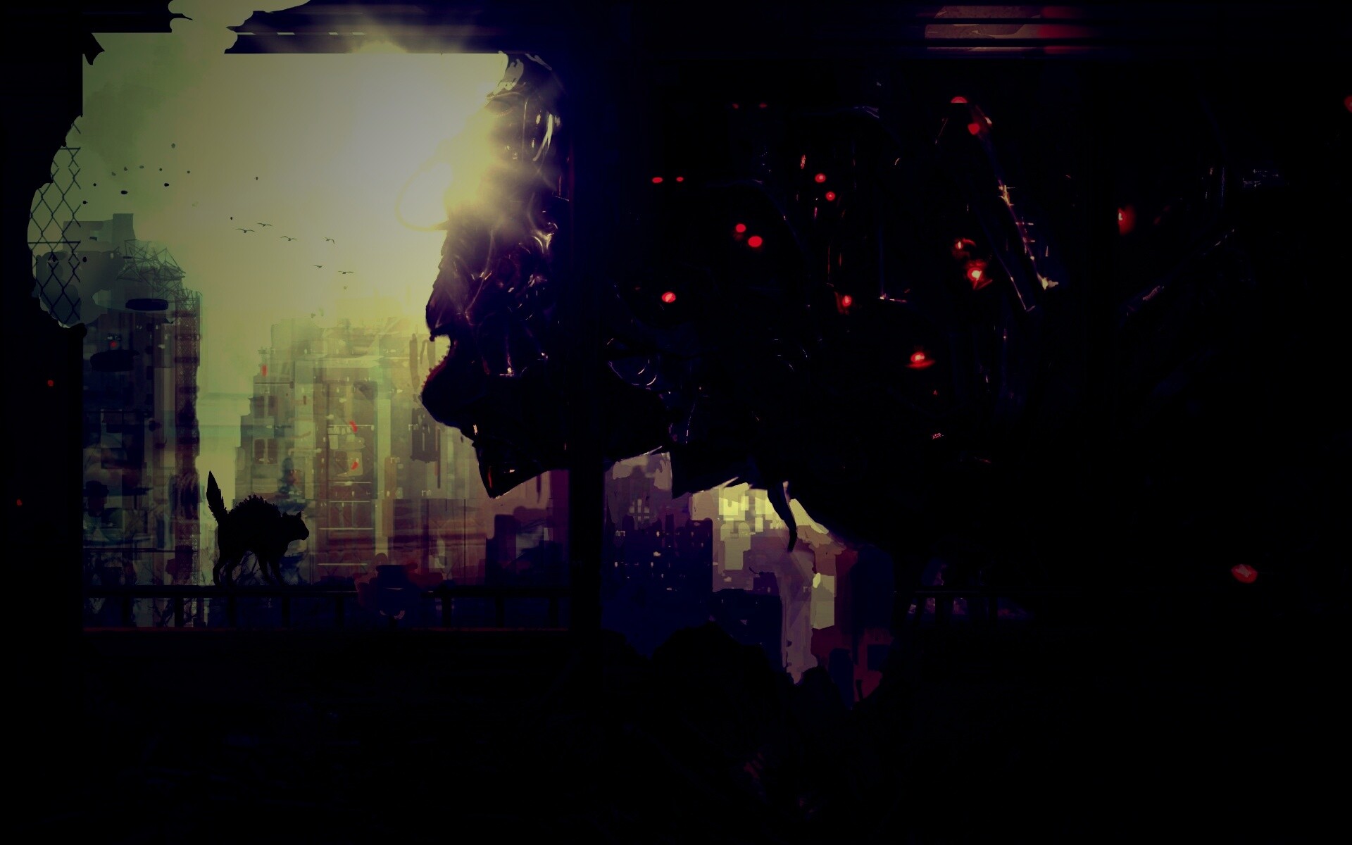 Кошкино удивление обои