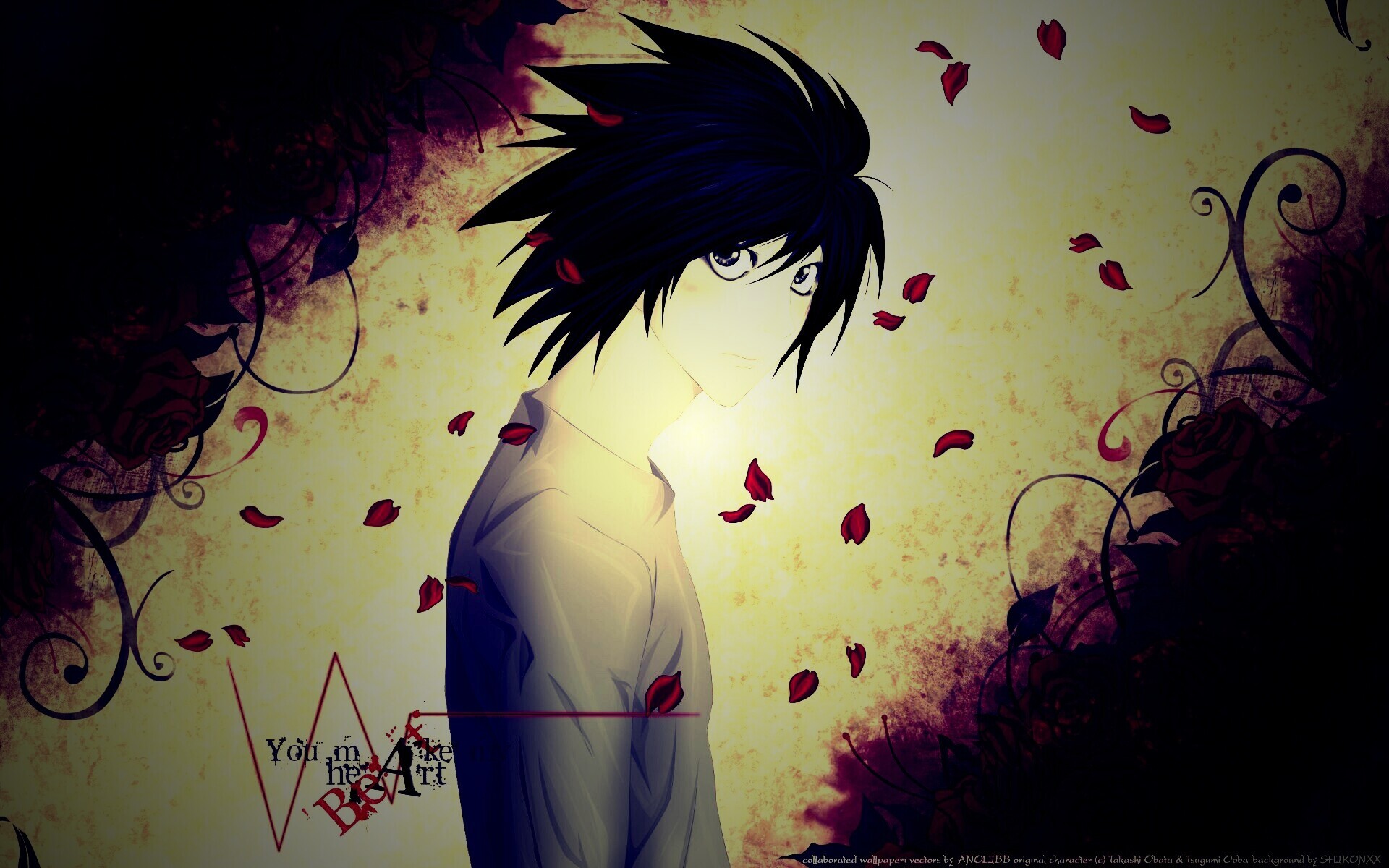 Тетрадь смерти, фанарт обои