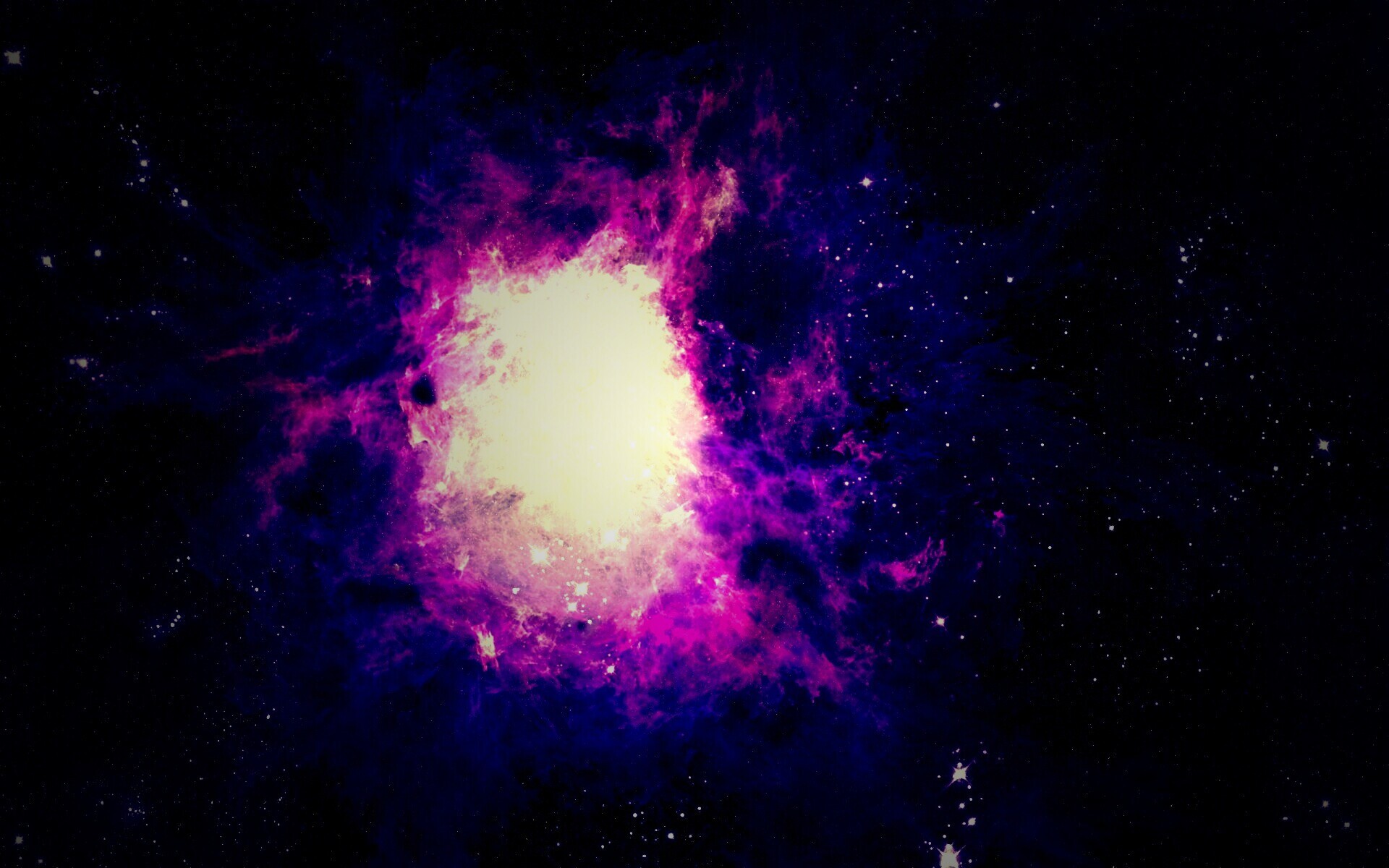 Фиолетовая туманность обои