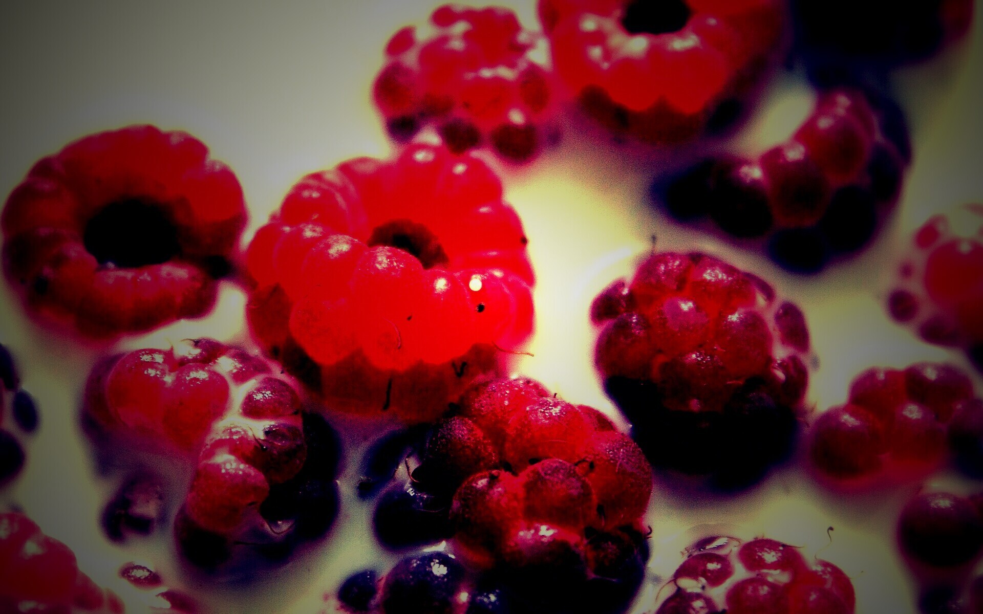 Малина в молоке обои