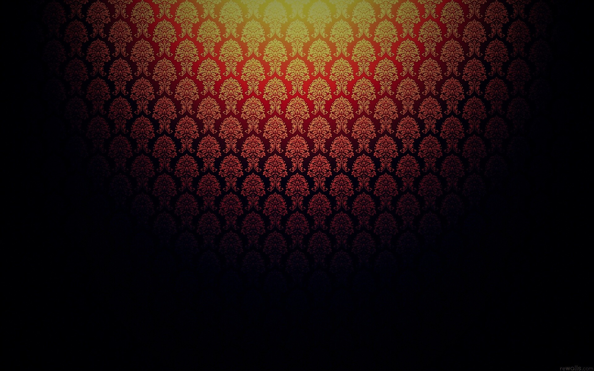 Оранжевые узоры обои