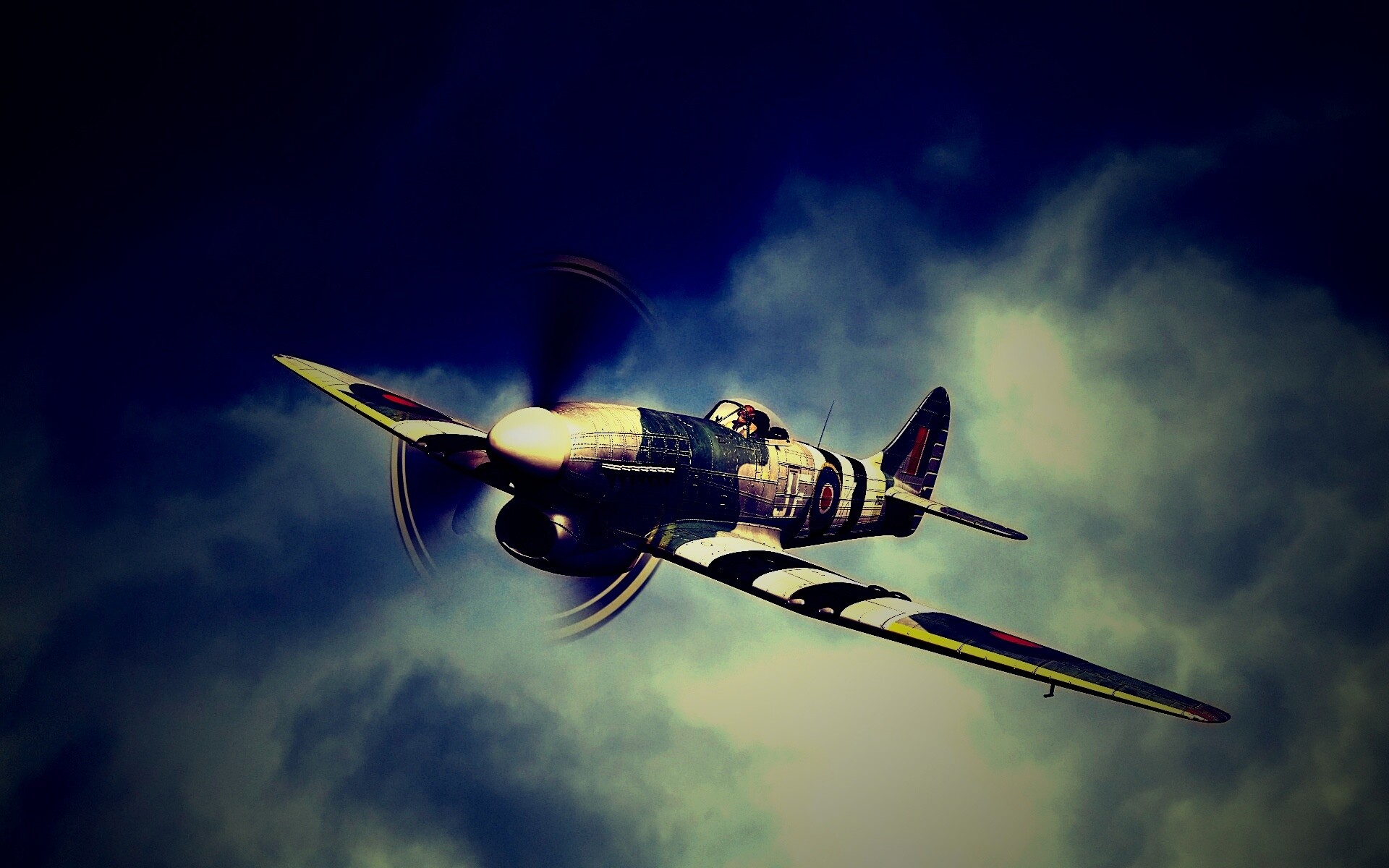 Истребитель времён Второй Мировой Войны обои