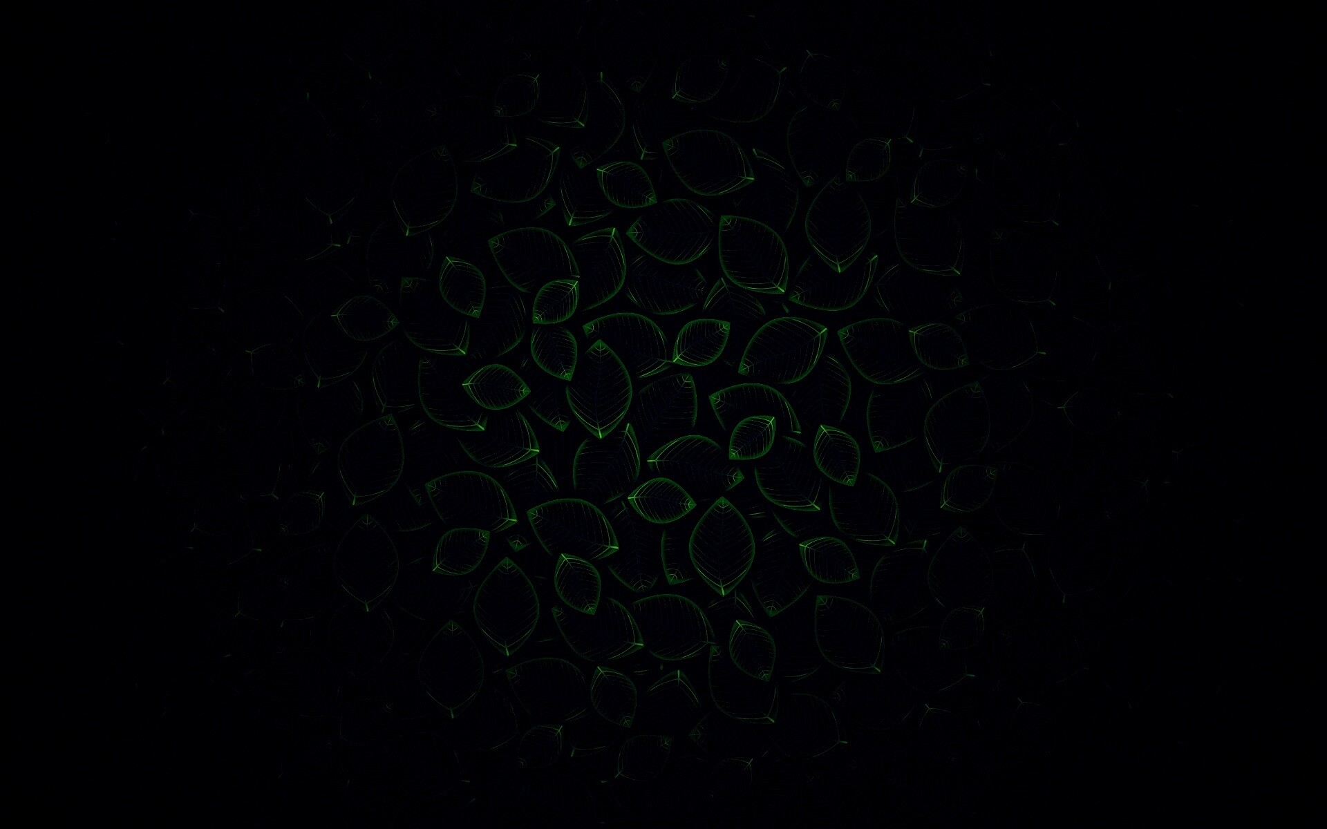 Векторные зеленые листья обои