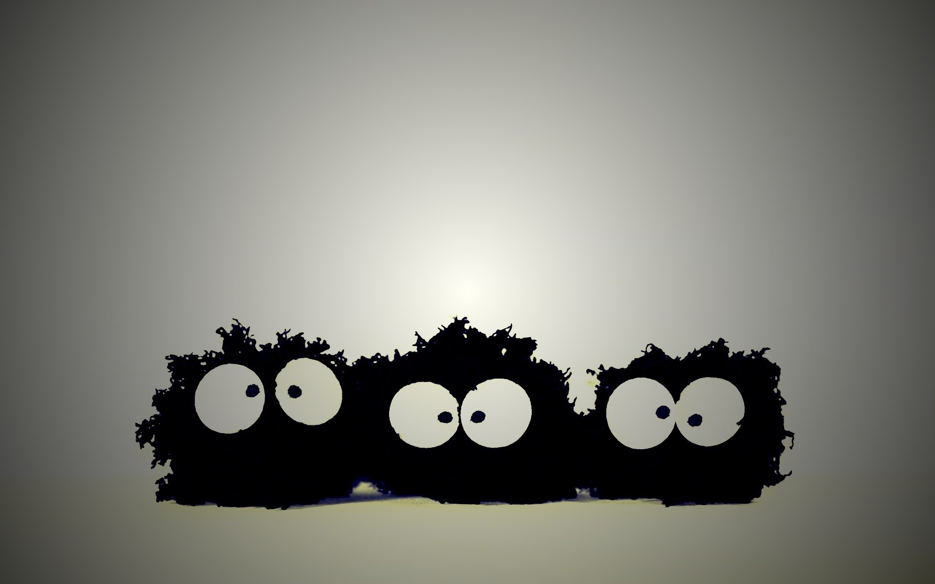 Кляксы с глазами обои