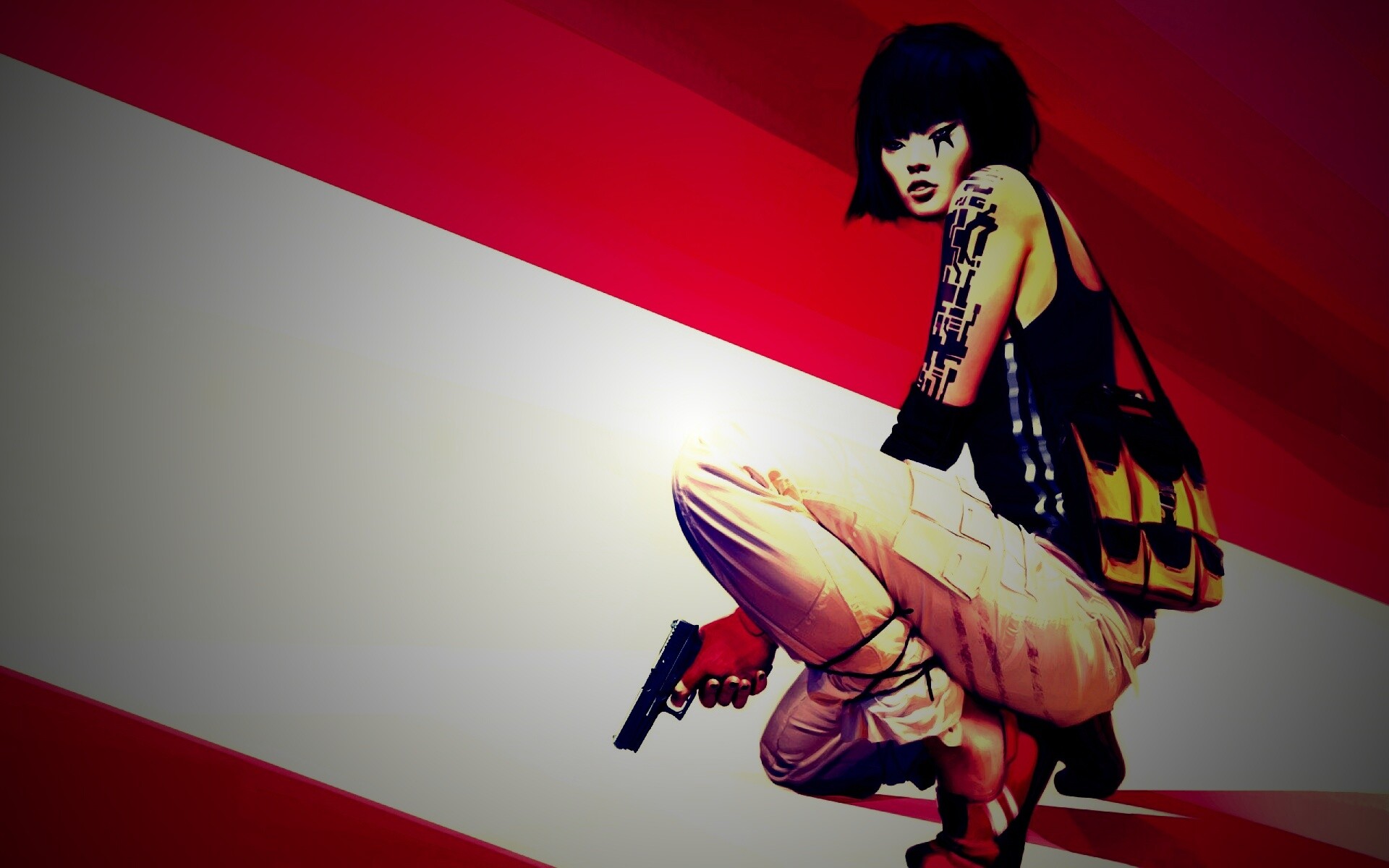 Фейт с пистолетом обои