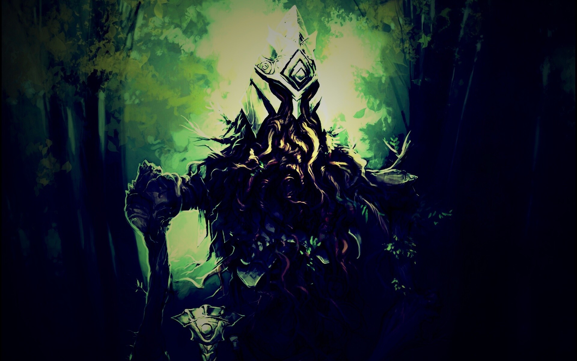 Зеленый король обои