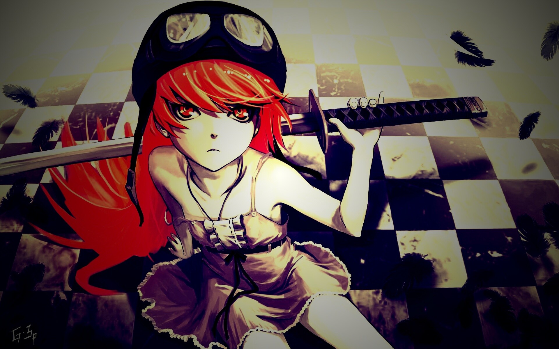 Полувампир из Bakemonogatari обои