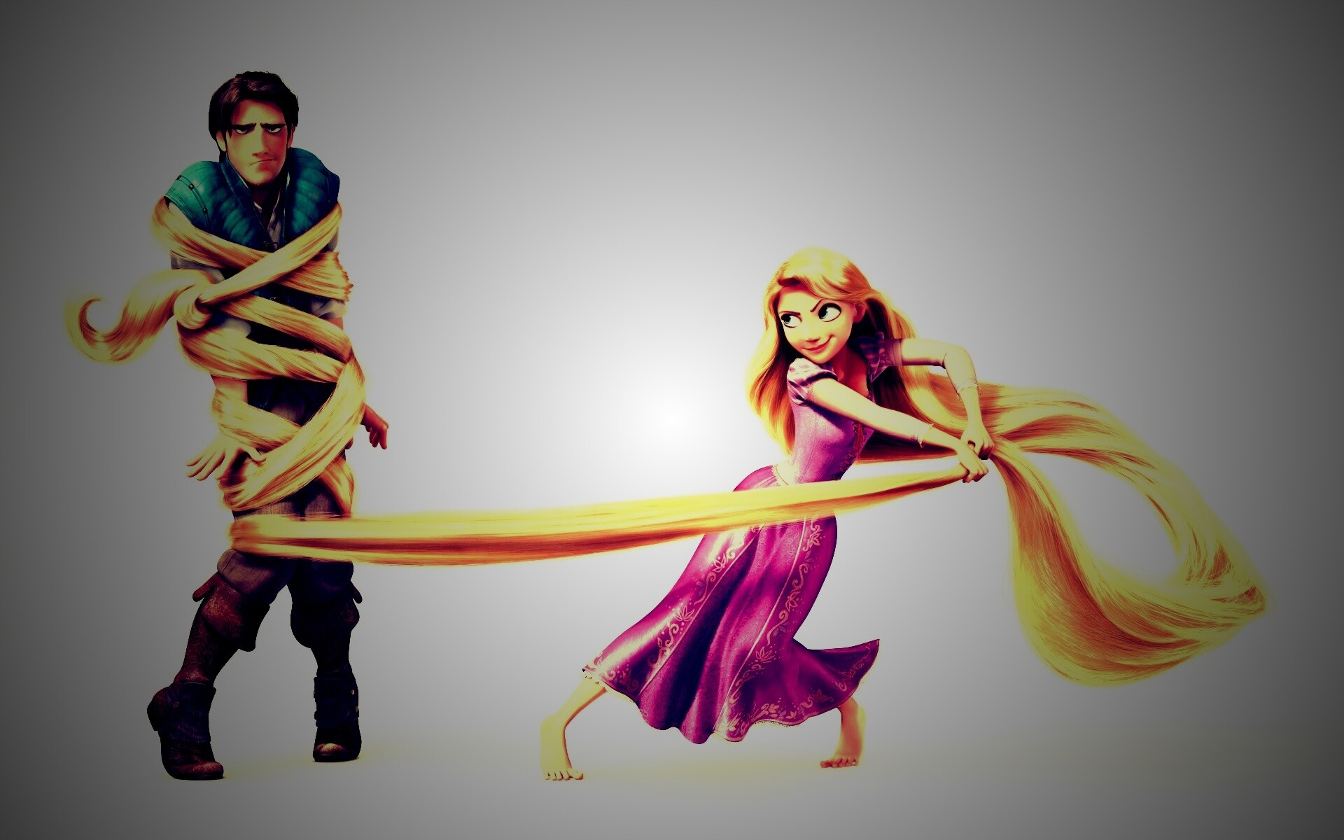 Рапунцель и пойманный Флин обои