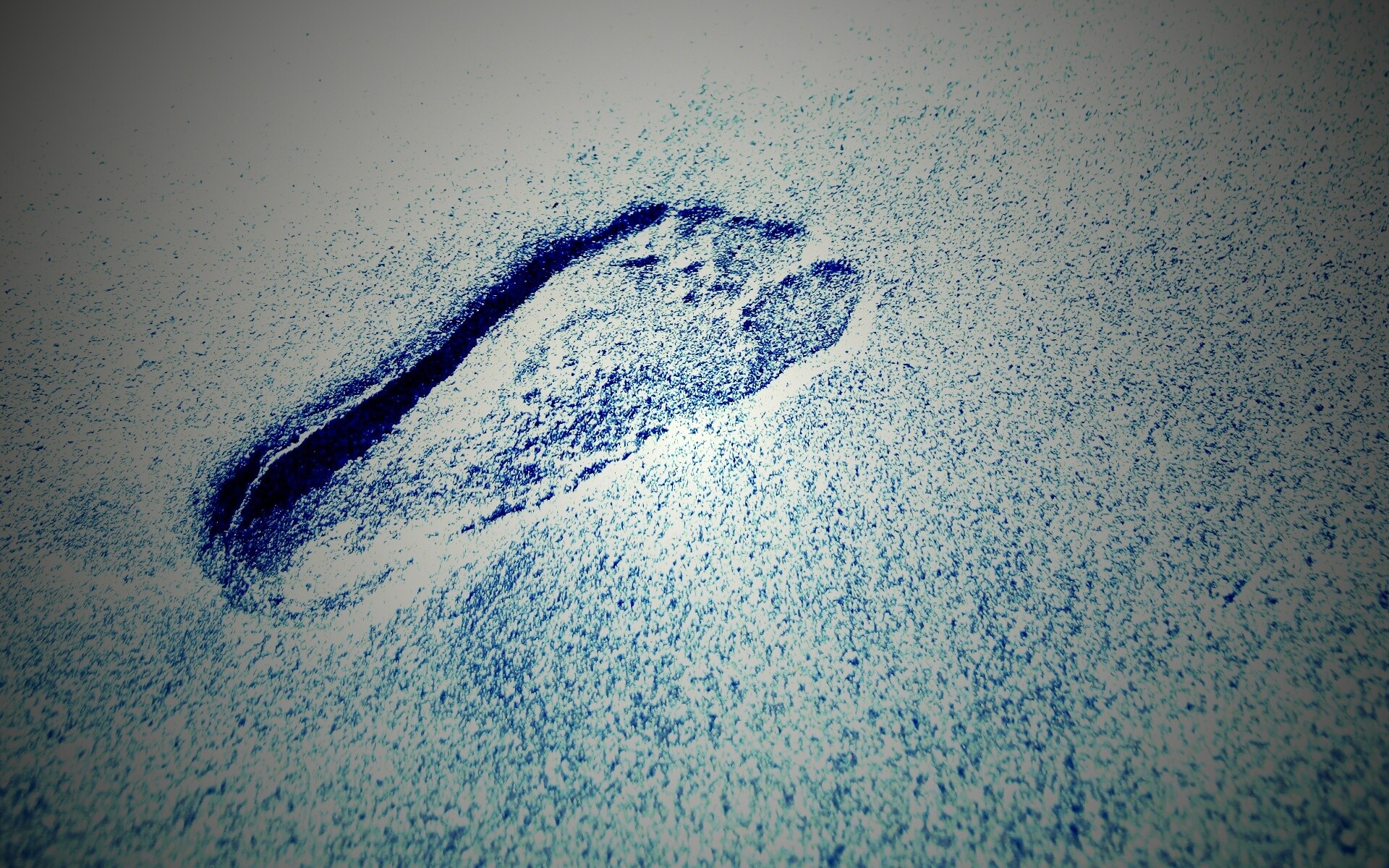 Отпечаток ноги обои