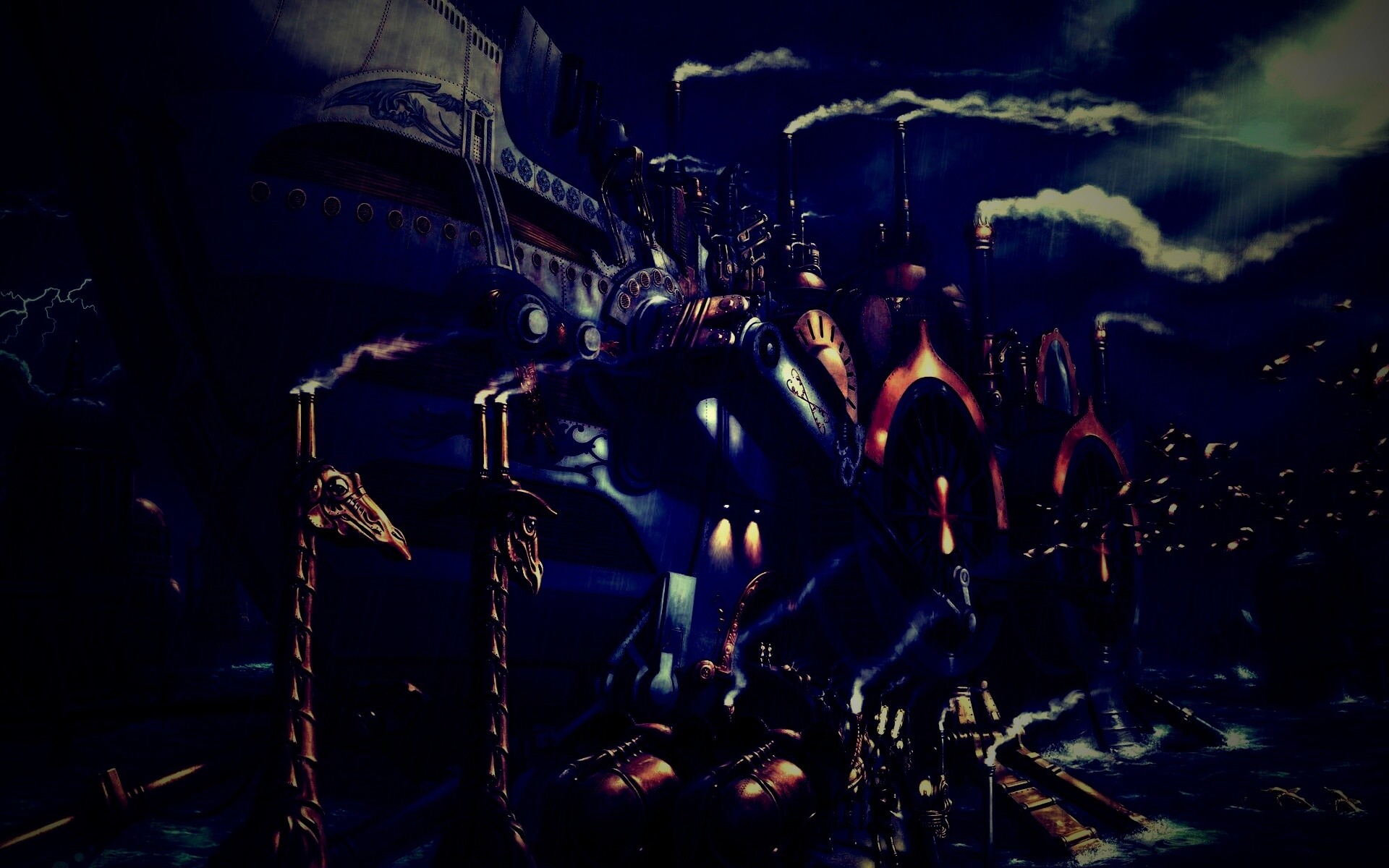 Ноев ковчег в стиле стимпанк обои